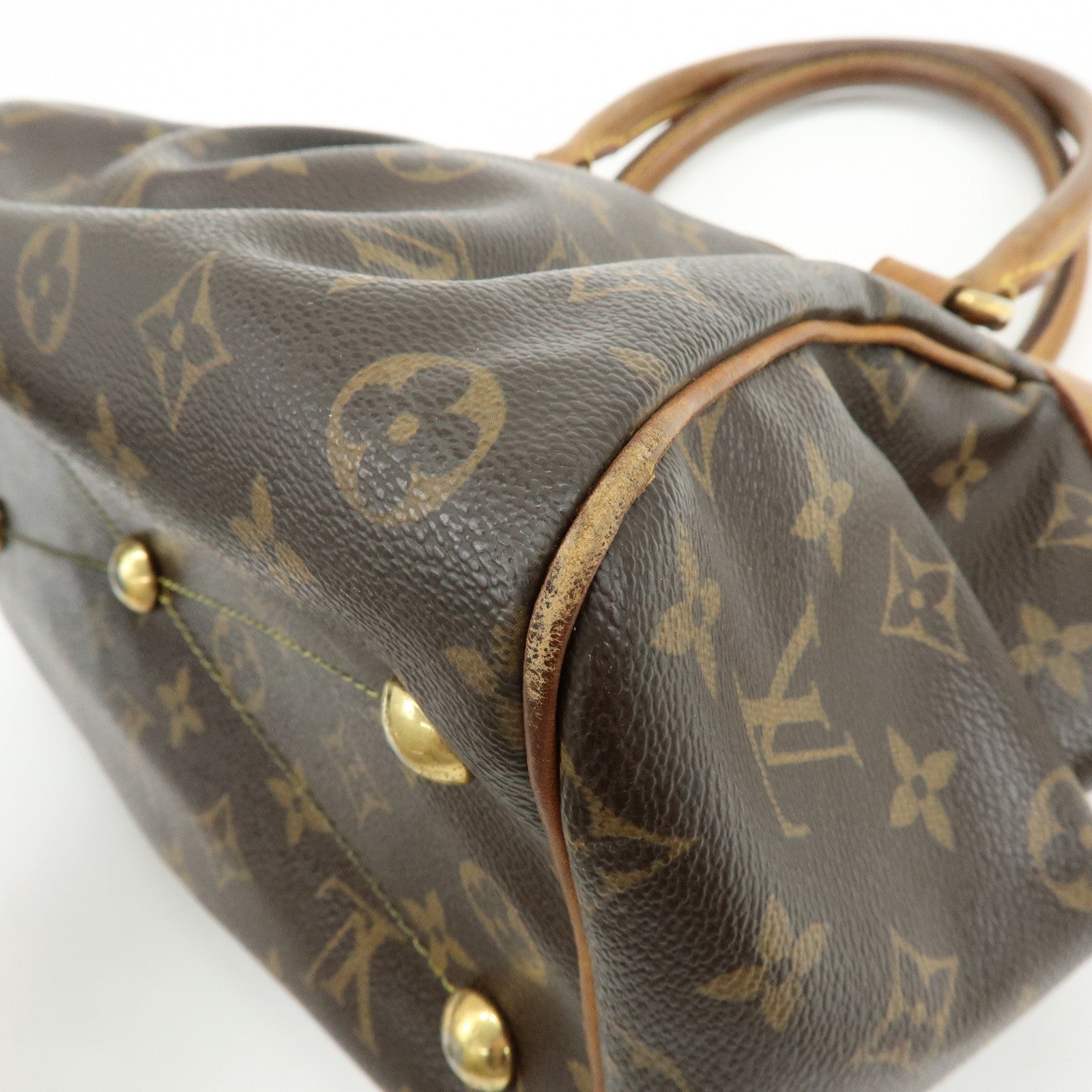 Louis Vuitton Monogram Tivoli PM Hand Bag Shoulder Bag Brown M40143