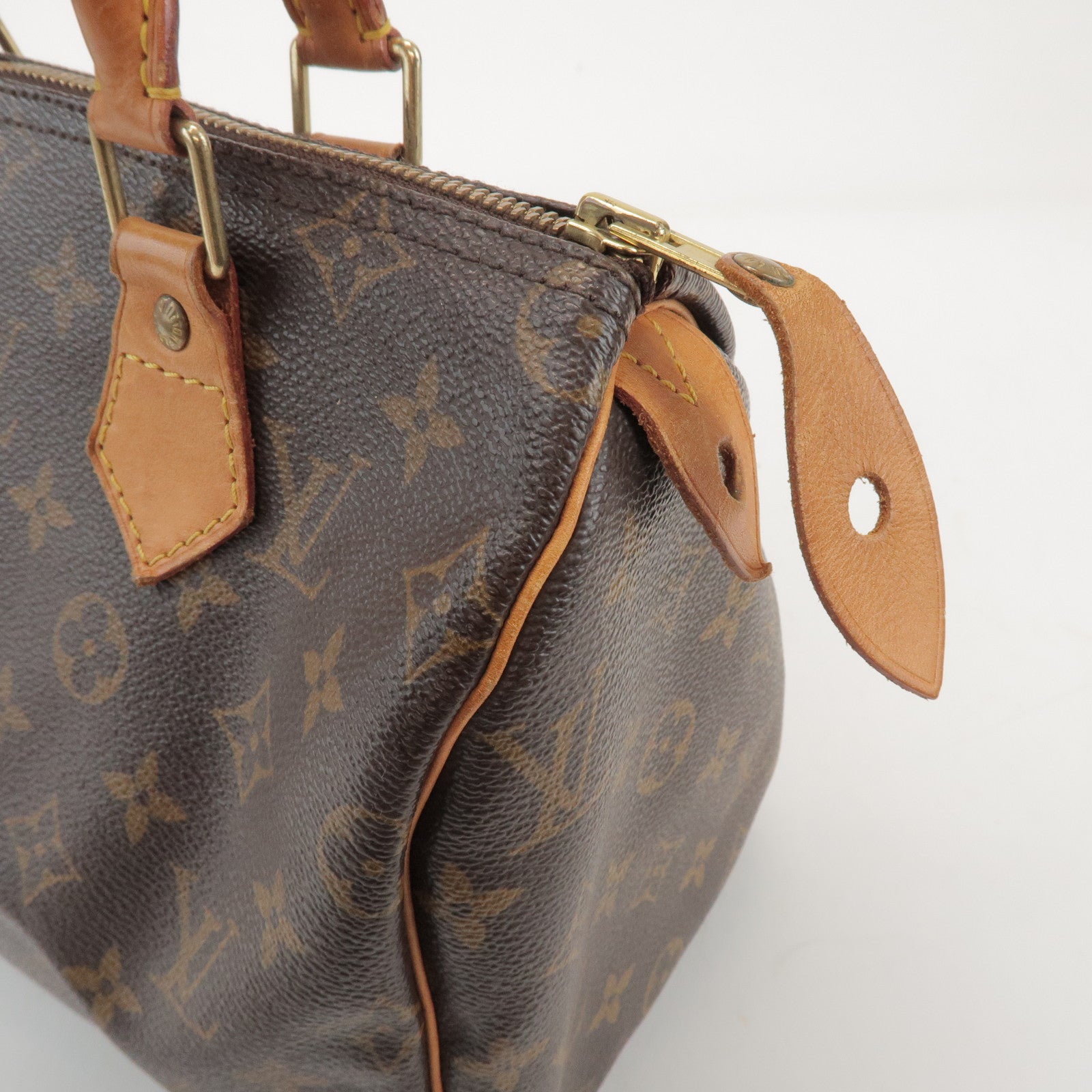 Louis Vuitton Monogram Speedy 25 Boston Bag Hand Bag Brown M41528