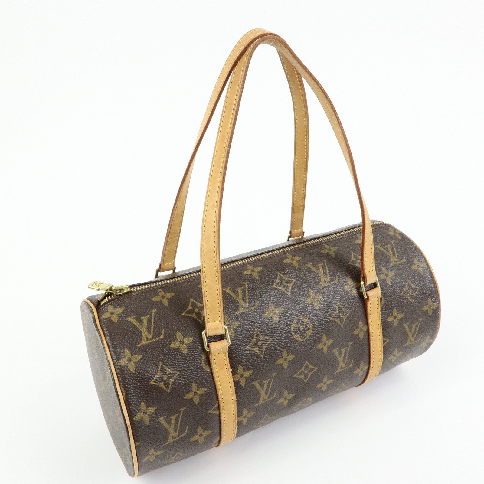 Louis Vuitton Monogram Papillon 30 Hand Bag Brown M51385