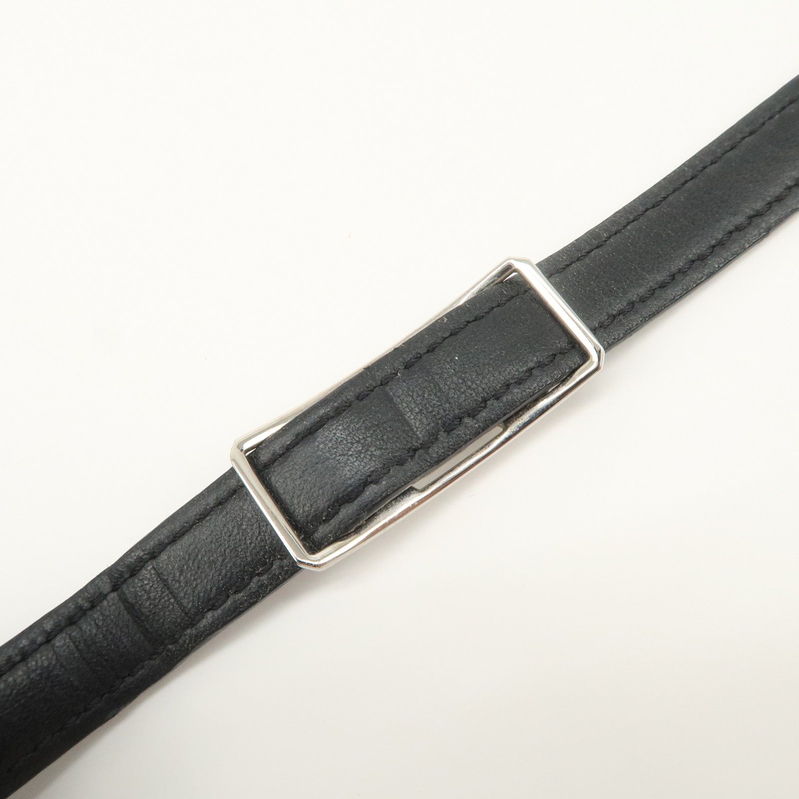 Louis Vuitton Damier Graphite Bracelet Sign It Black Silver M6616E