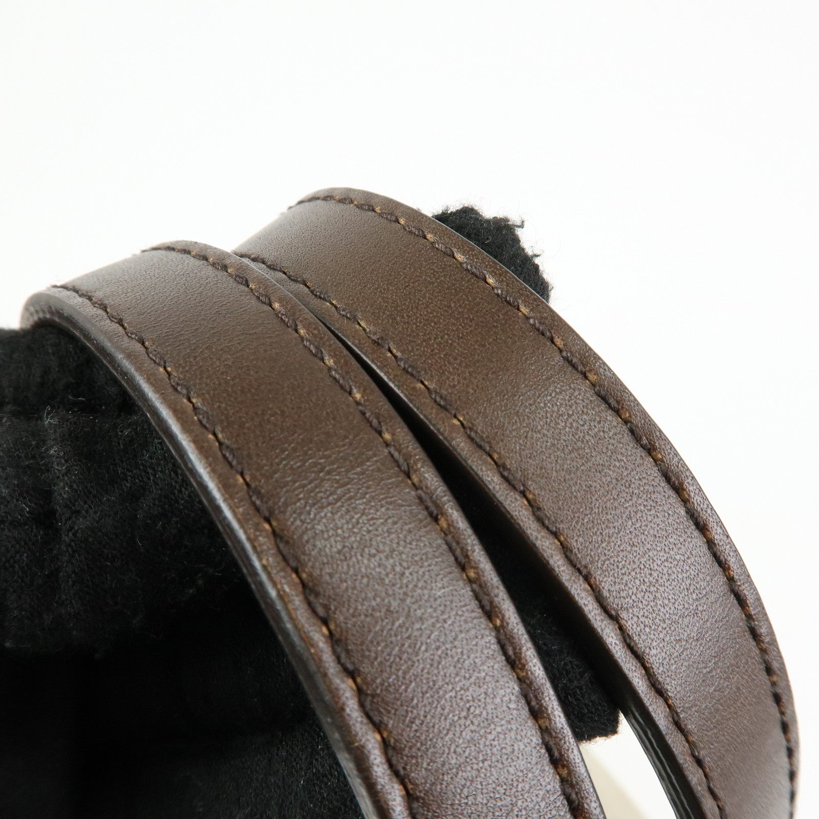 GUCCI GUCCI Craft Canvas Leather Tote Bag Beige Brown 247207