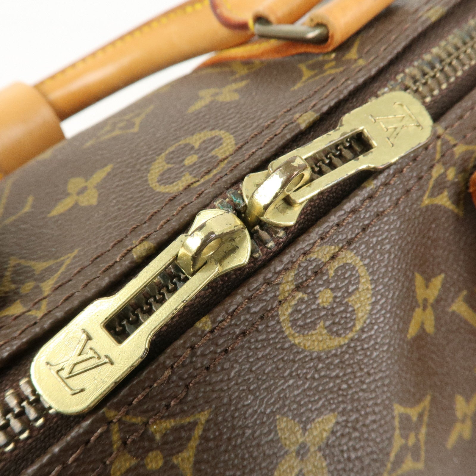 Louis Vuitton Monogram Keep All 45 Boston Bag Brown M41428