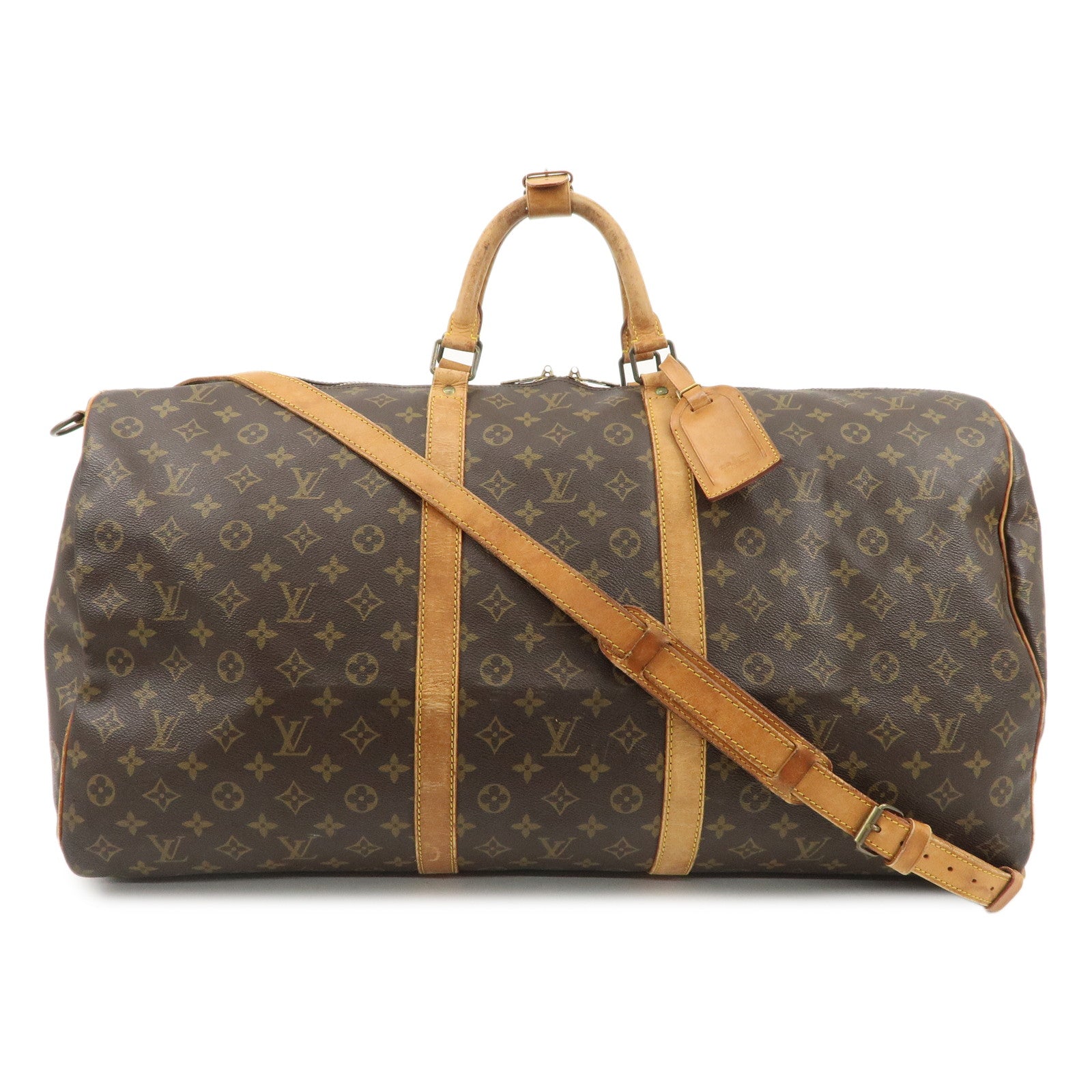 Louis Vuitton Monogram Keep All Bandouliere 60 Boston Bag M41412 Used