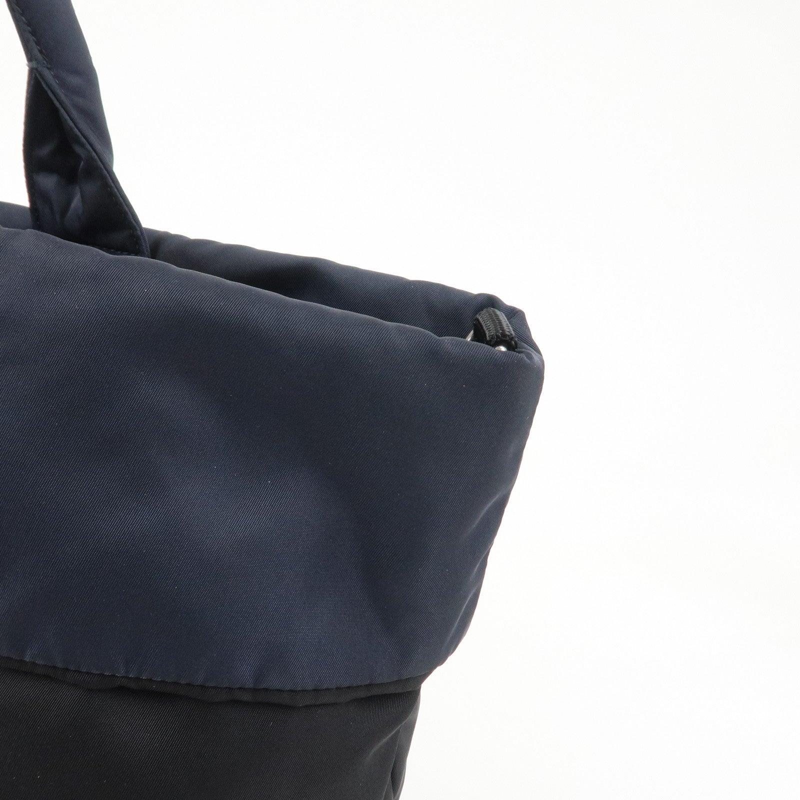 PRADA Nylon 2 Way Bag Hand Bag Shoulder Bag Black Navy BR4521