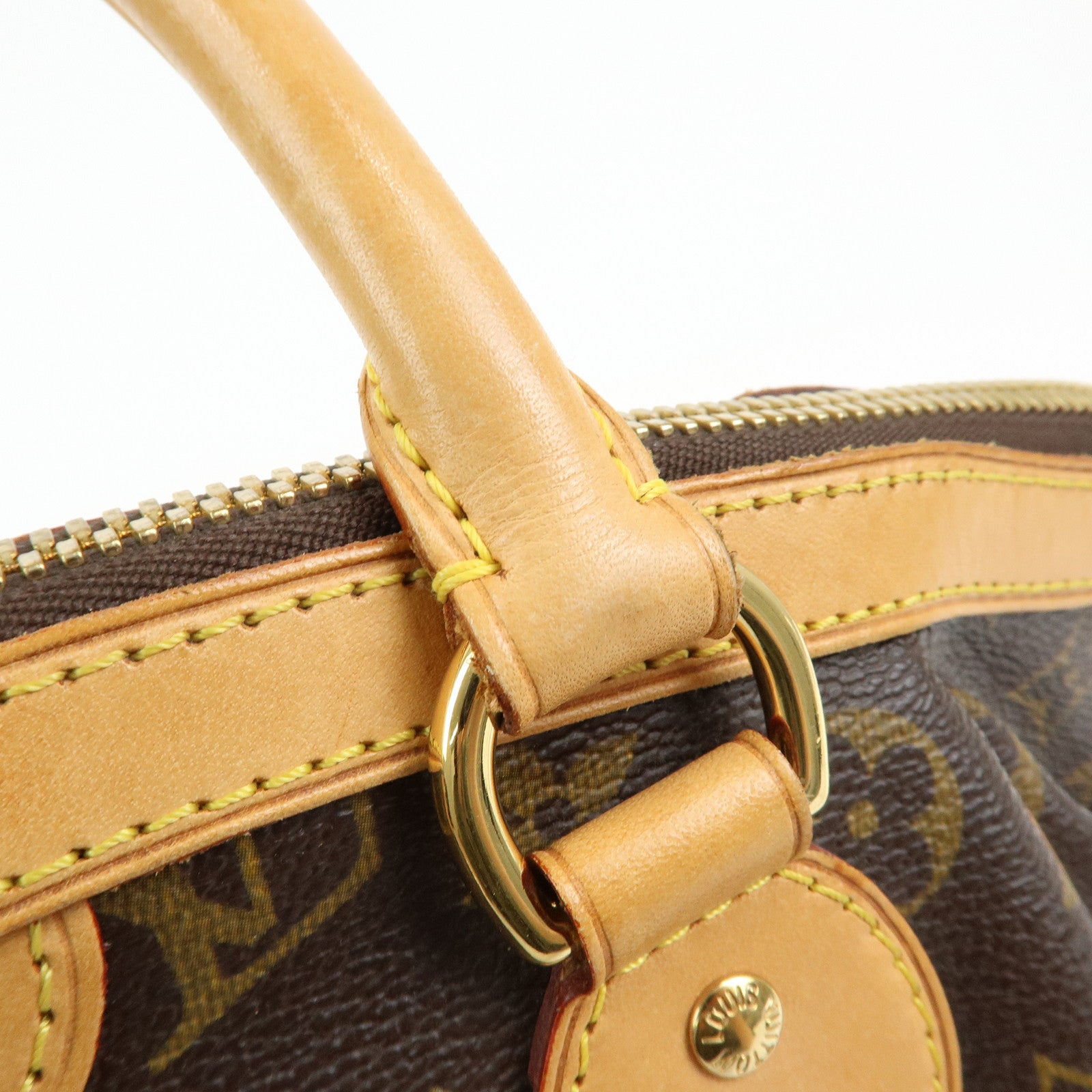 Louis Vuitton Monogram Tivoli PM Hand Bag Shoulder Bag Brown M40143