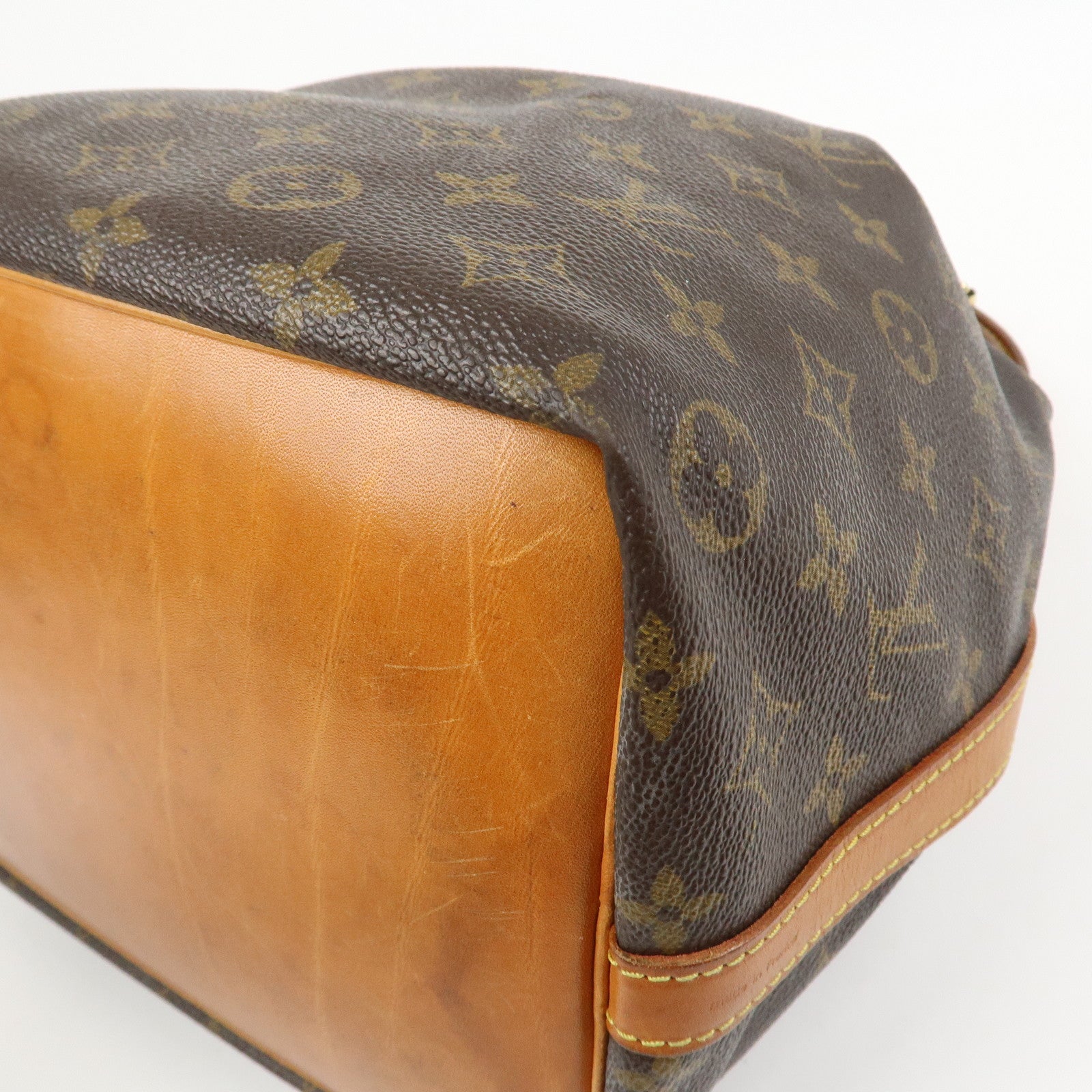 Louis Vuitton Monogram Petit Noe Shoulder Bag Brown M42226