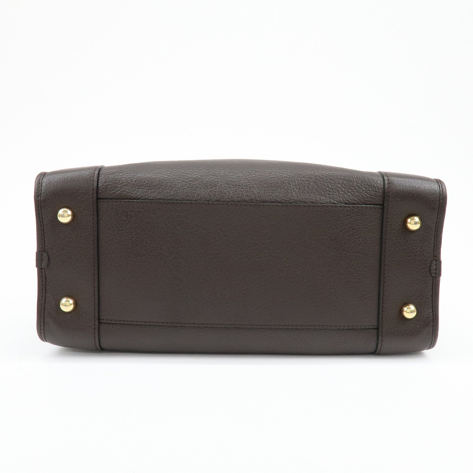 LOEWE Anagram Amazona 36 Hand Bag Boston Bag Dark Brown