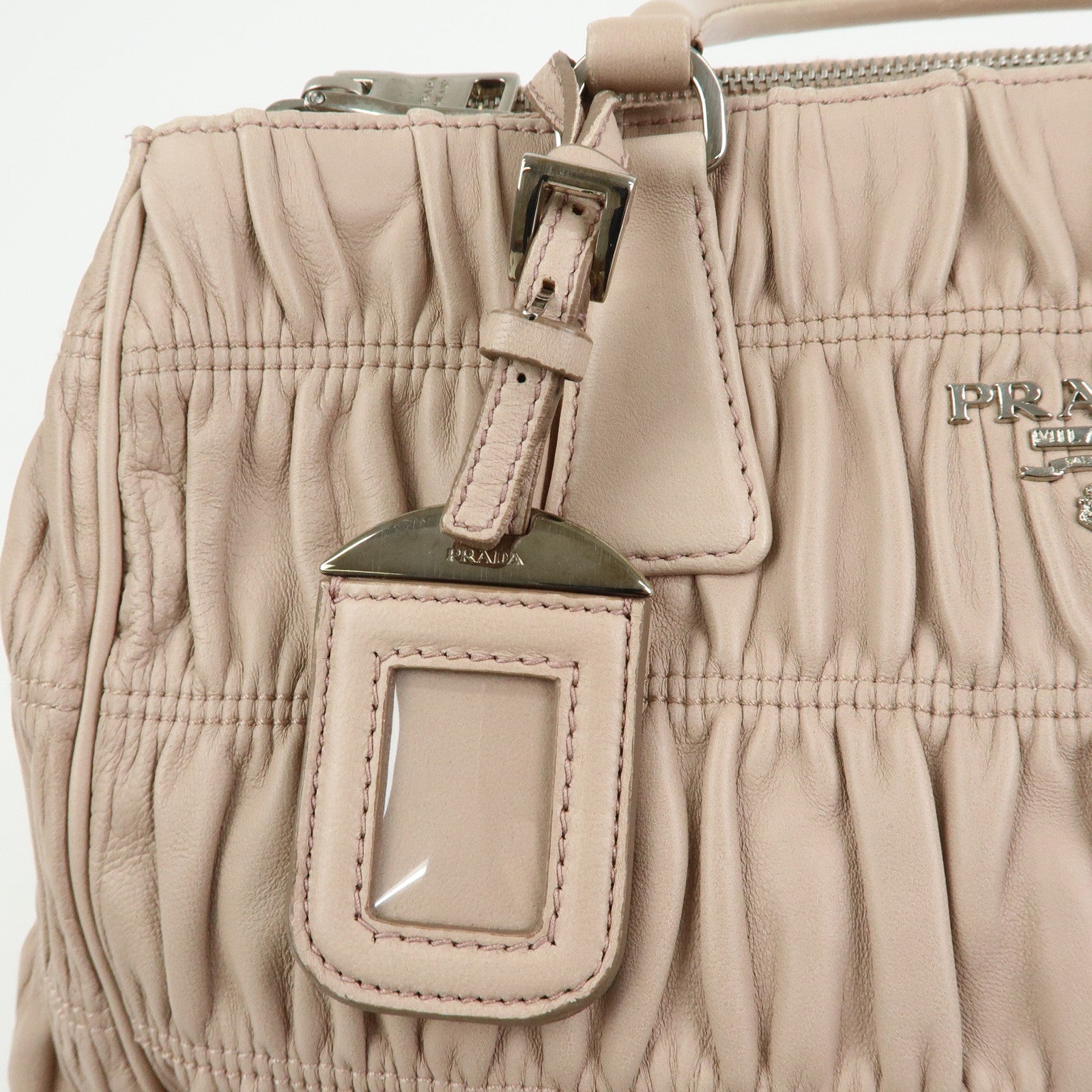 PRADA Nappa Gaufure Leather 2Way Hand Bag Shoulder Bag B2599L