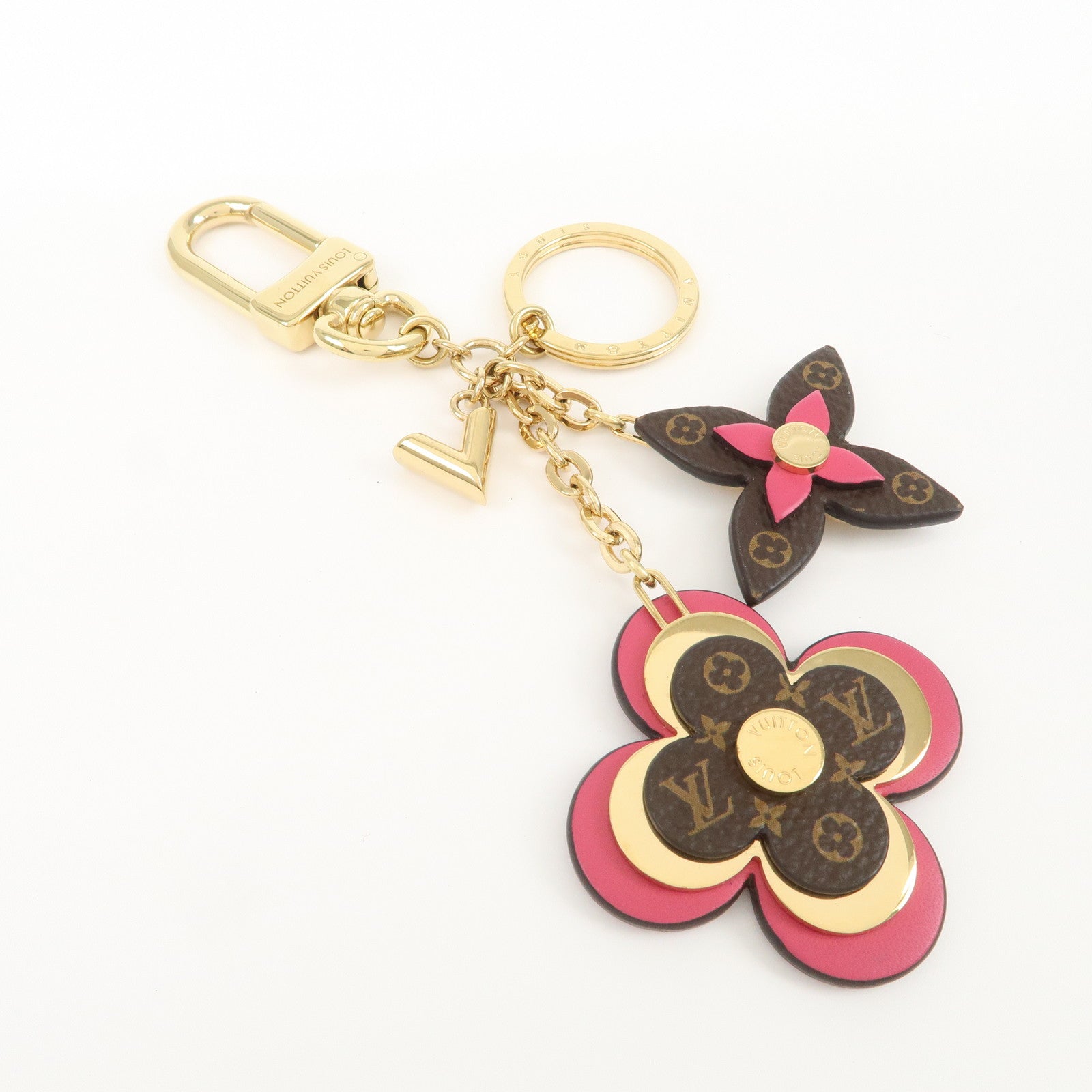 Louis Vuitton Porte Cles Blooming Flower Bag Charm Key Chain M63084