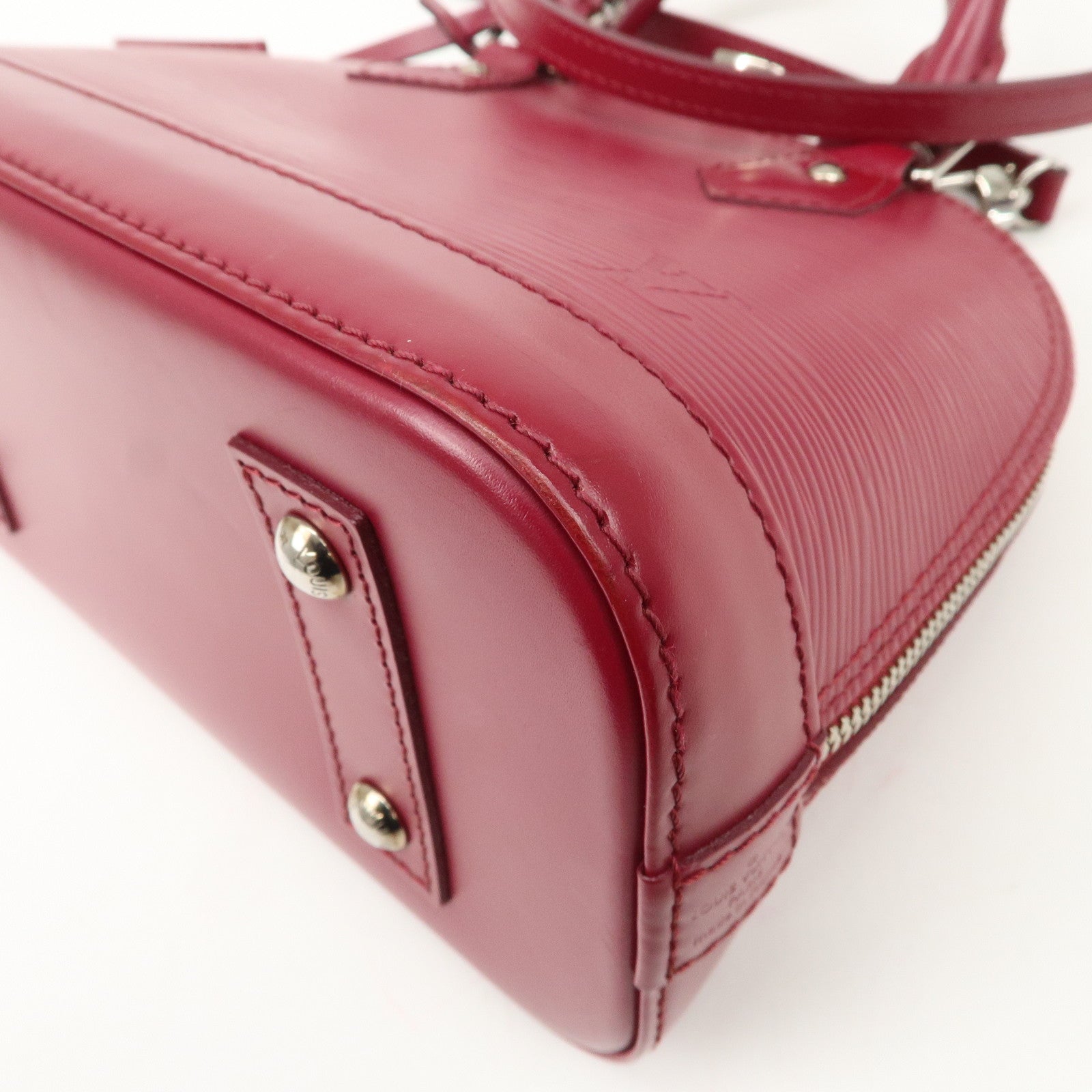 Louis Vuitton Epi Alma BB Hand Bag Shoulder Bag Fuchsia M40851