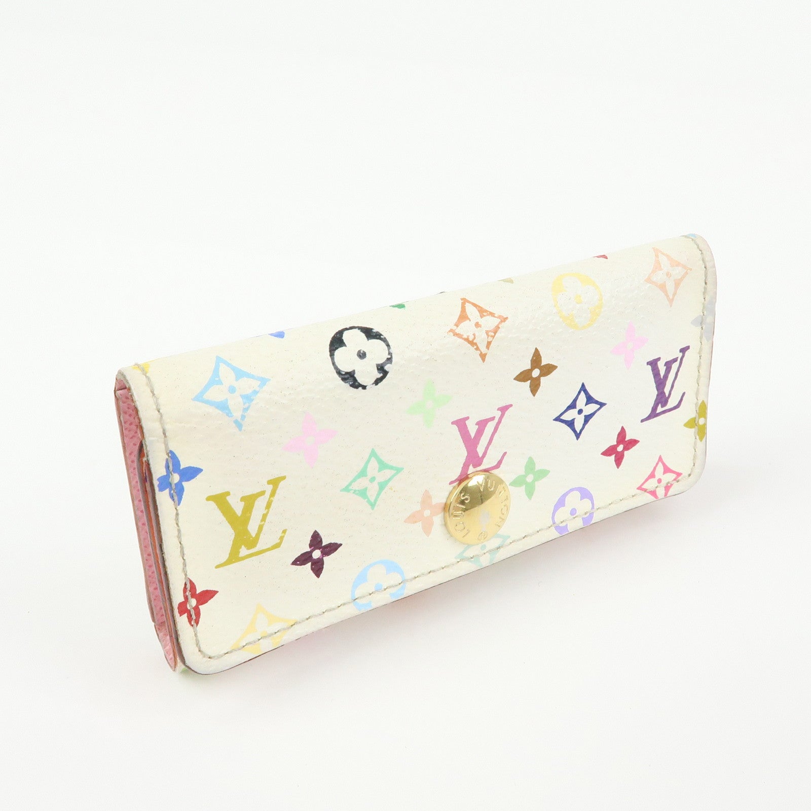 Louis Vuitton Monogram Multicolor Multicles 4 Key Case Blanc M93731