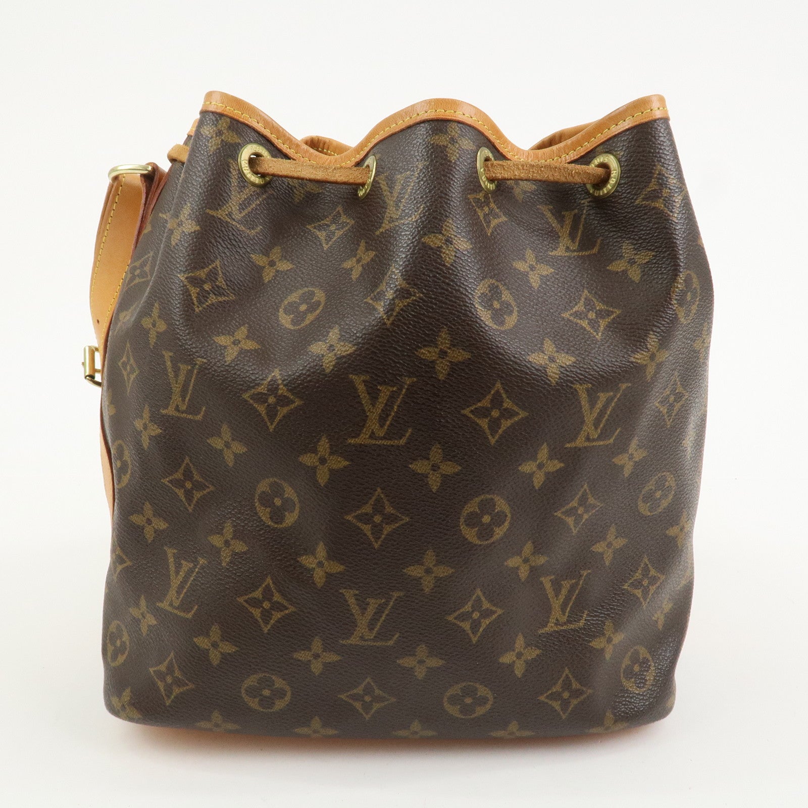 Louis Vuitton Monogram Canvas Petit Noe Shoulder Bag Brown M42226