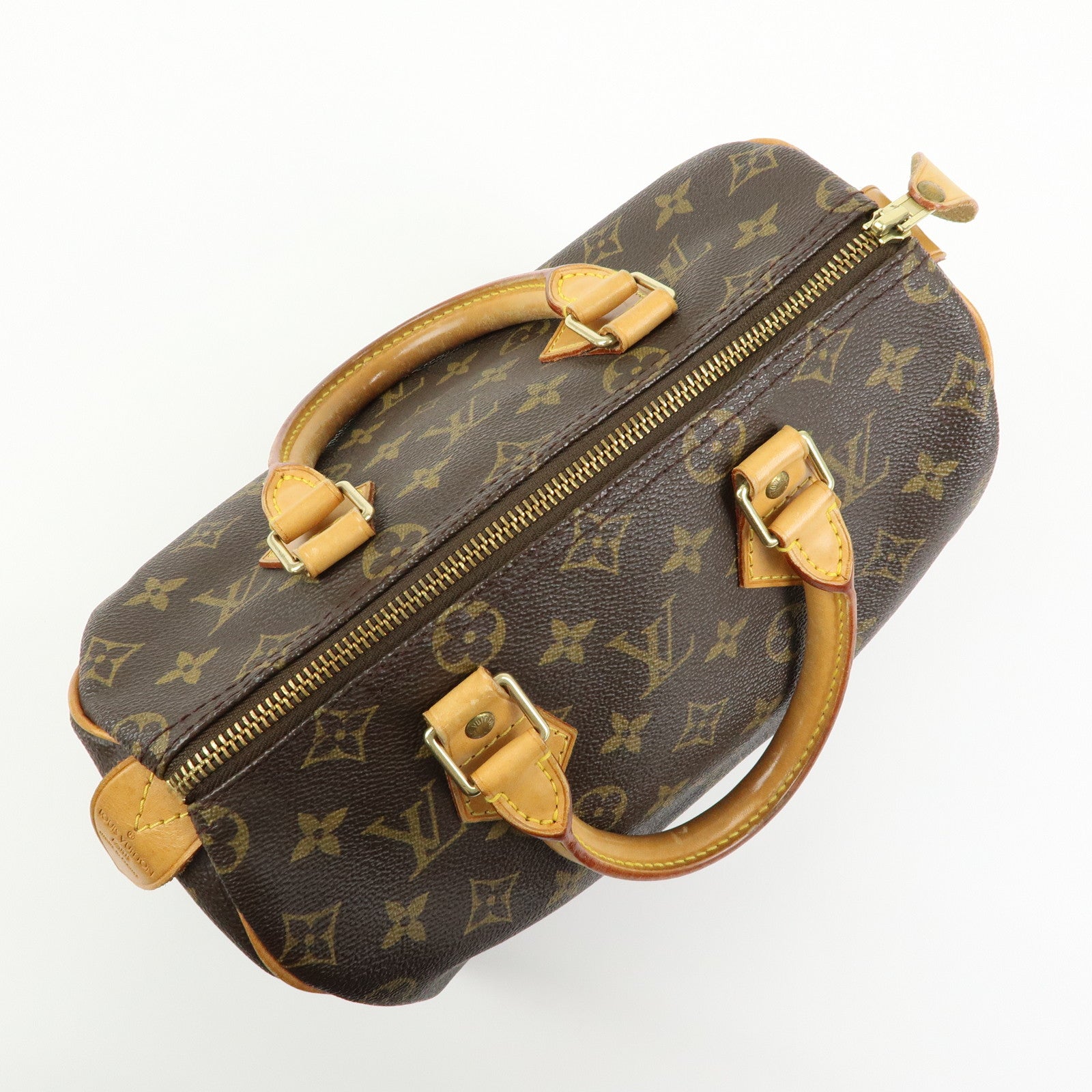 Louis Vuitton Monogram Speedy 25 Boston Bag Hand Bag Brown M41528