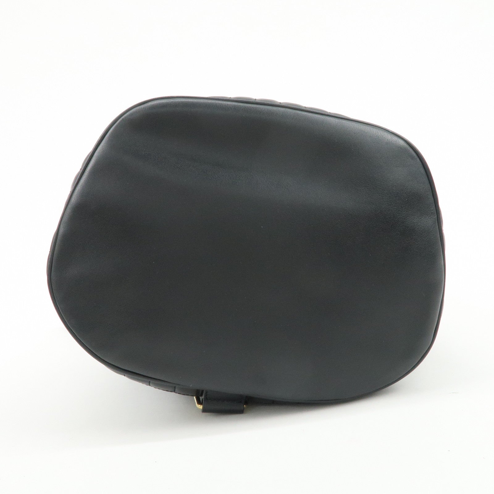 CELINE Logo Leather Backpack Rucksuck Shoulder Bag Black