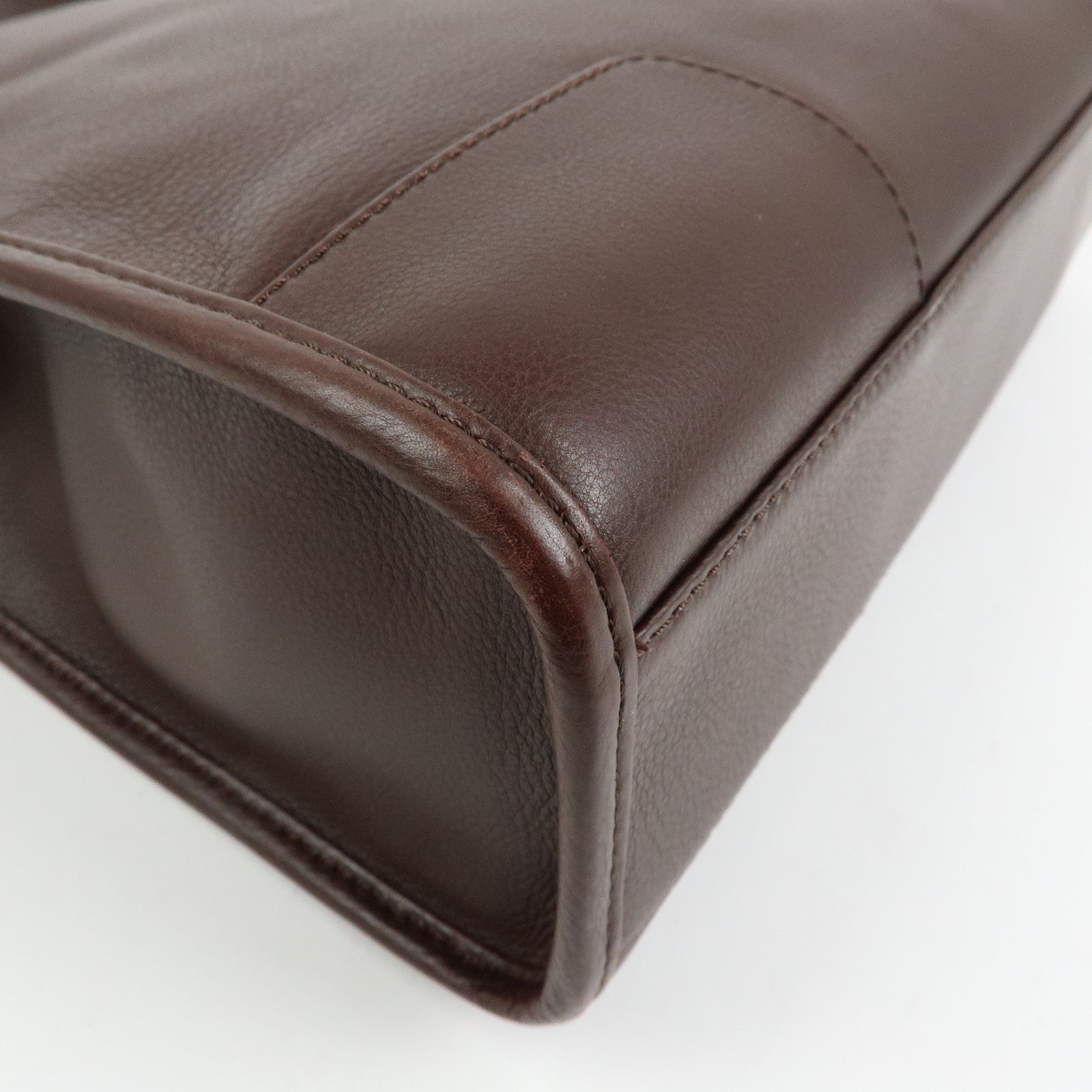 LOEWE Anagram Leather Shoulder Bag Messenger Bag Brown