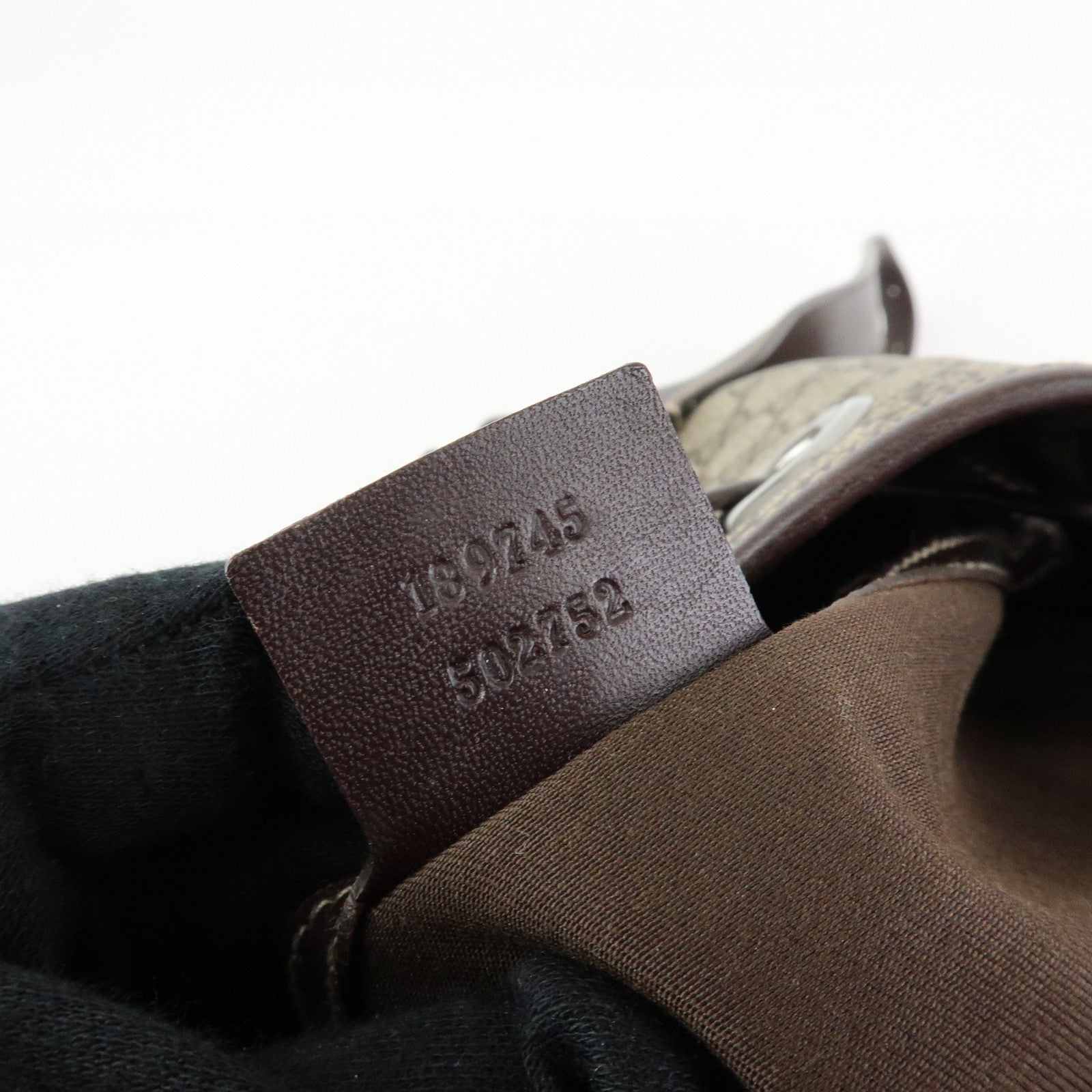 GUCCI GG Supreme Leather Backpack Rucksuck Beige Brown 189745