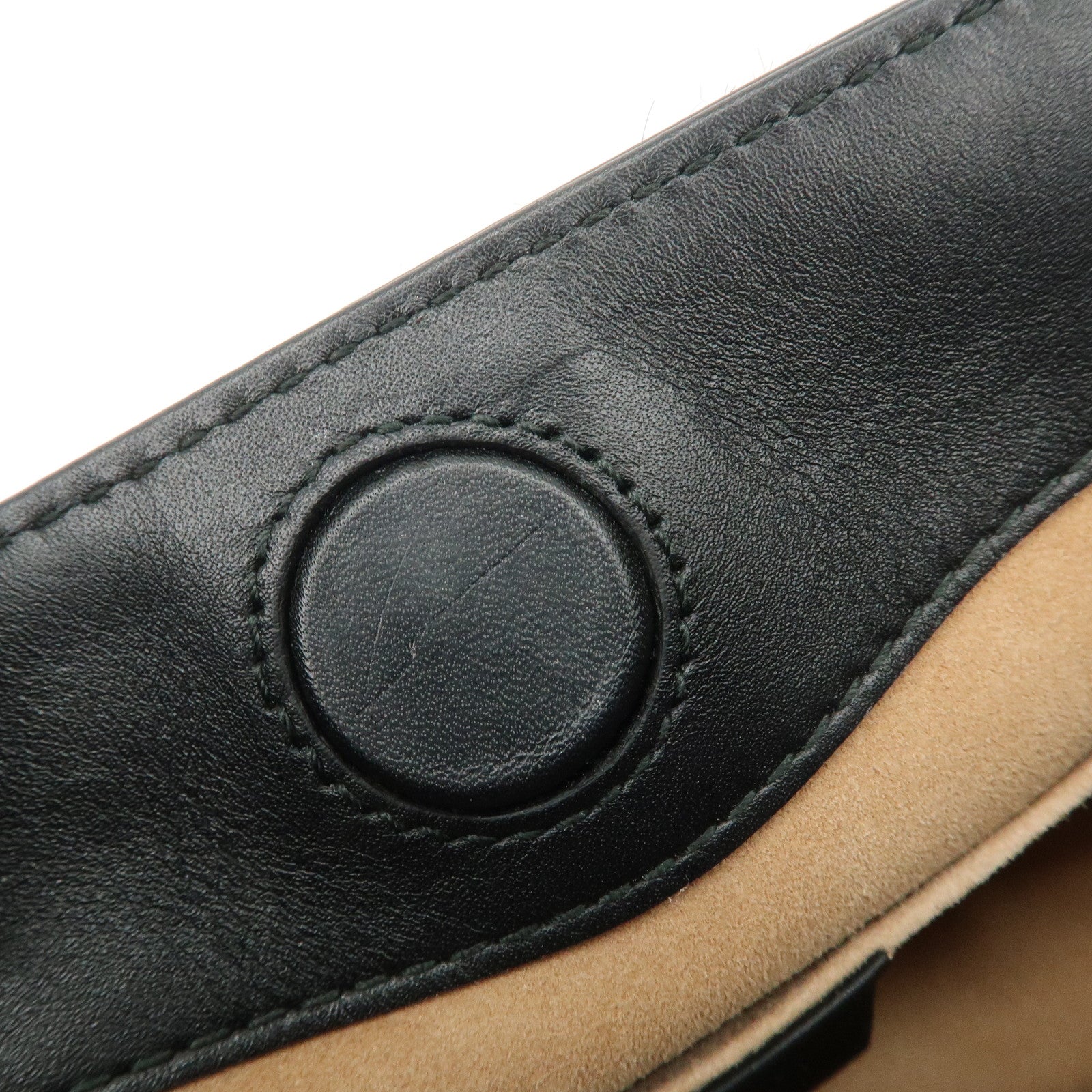 GUCCI Nimfair Bamboo Sherry Unborn Calf Leather 2Way Bag 470271 Used