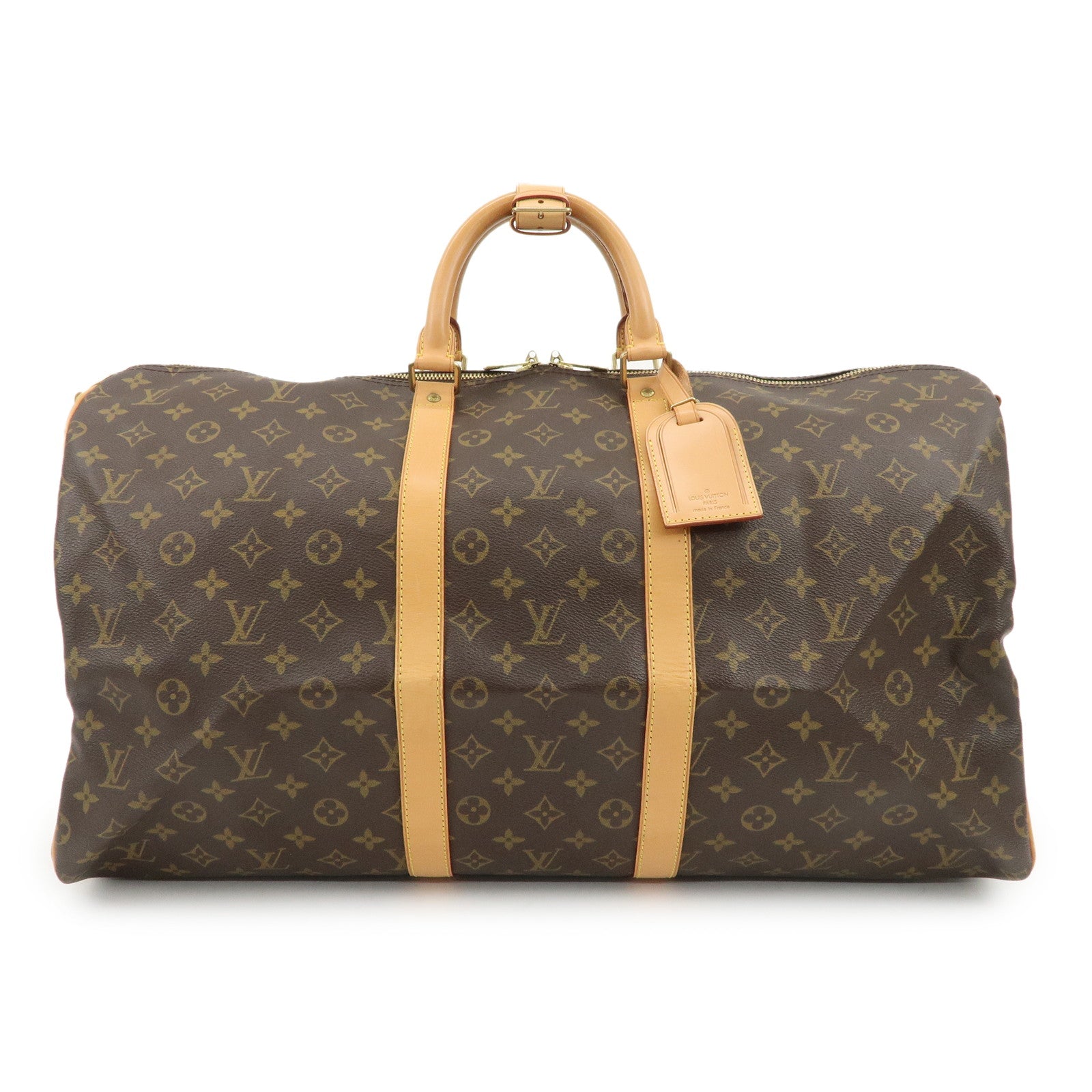 Louis Vuitton Monogram Keep All Bandouliere 55 Boston Bag M41414