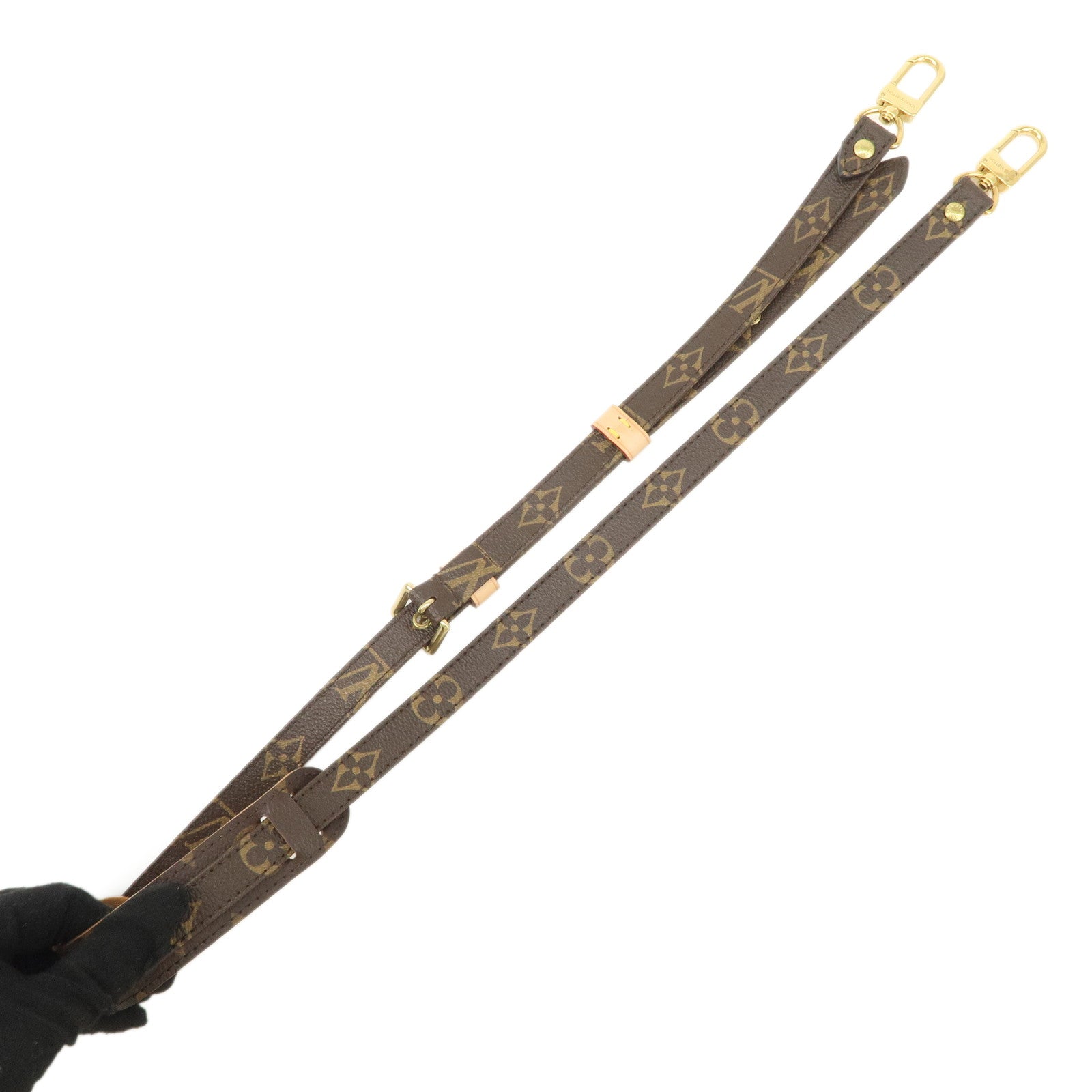 Louis Vuitton Monogram Canvas Adjustable Shoulder Strap 120cm Brown Used