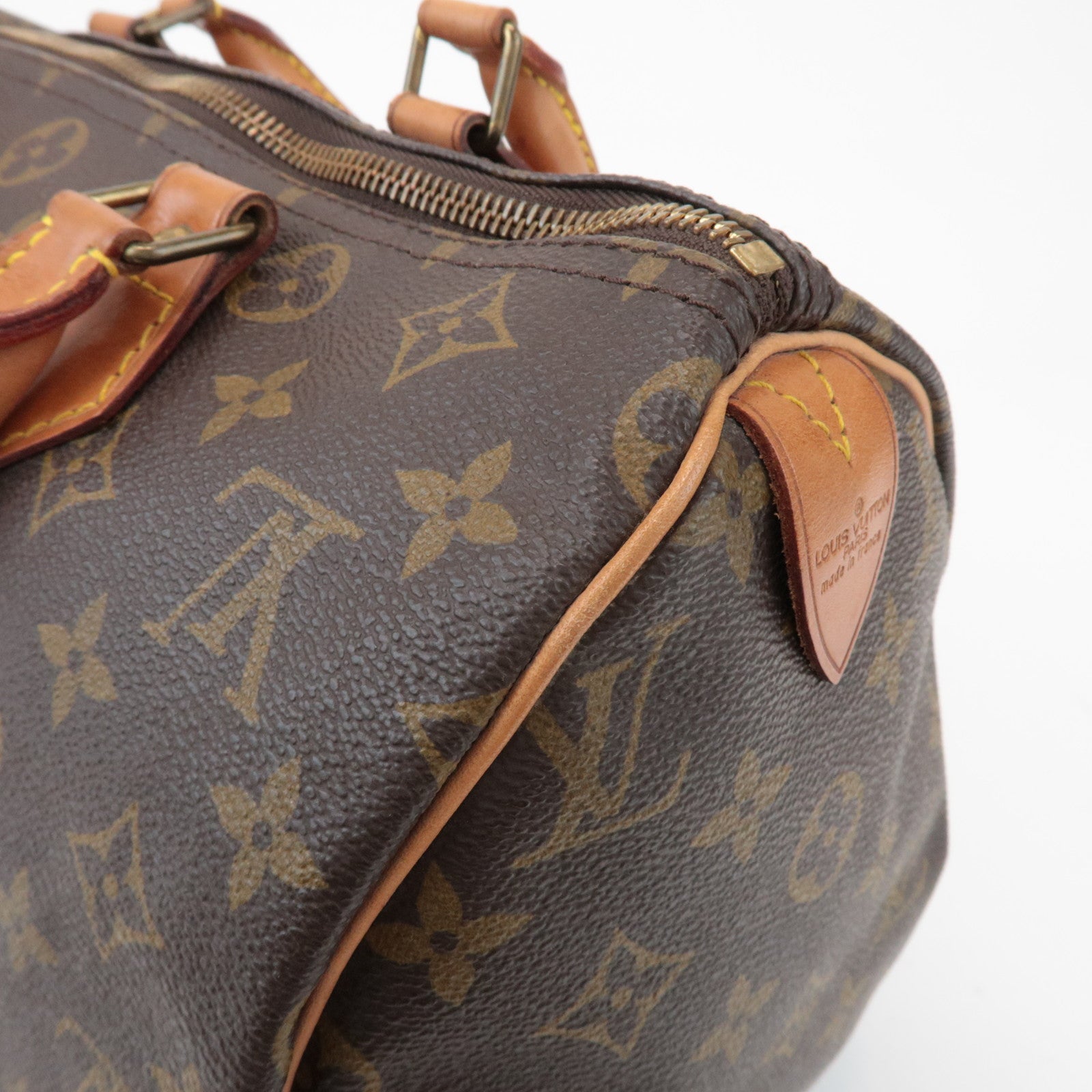 Louis Vuitton Monogram Speedy 30 Boston Bag Hand Bag Brown M41526