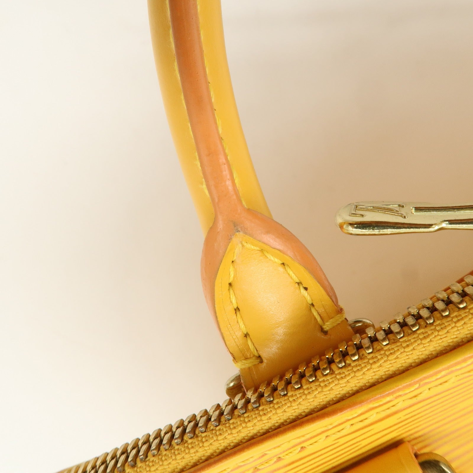 Louis Vuitton Epi Alma PM Hand Bag Tassili Yellow M52149