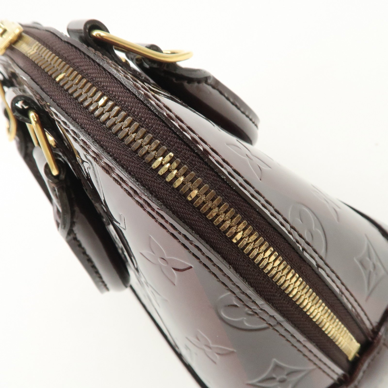 Louis Vuitton Monogram Vernis Leather Alma BB 2way Hand Bag M91700 Used