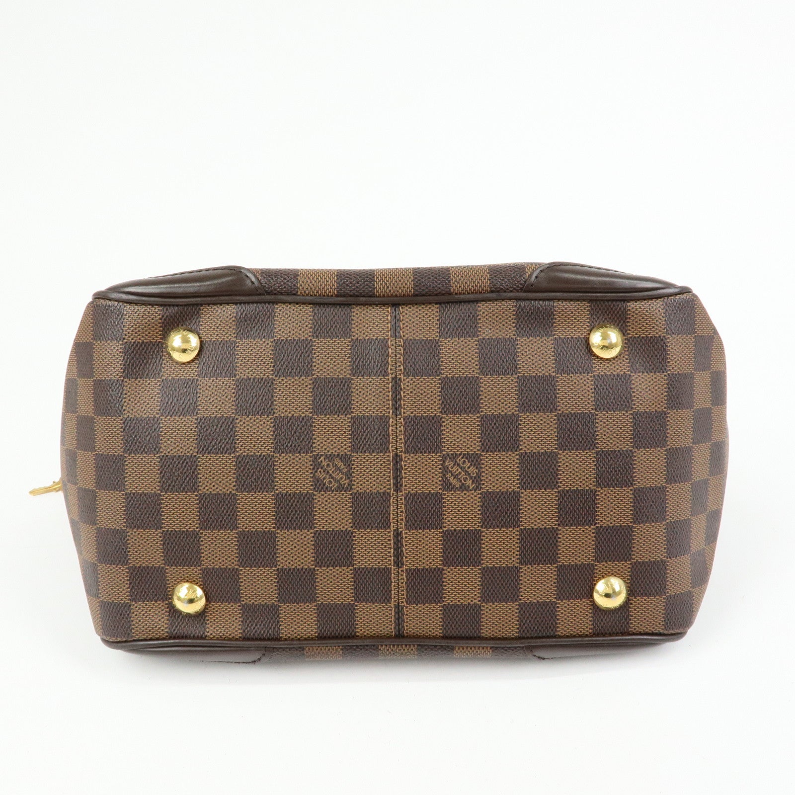 Louis Vuitton Damier Ebene Verona PM Hand Bag Brown N41117