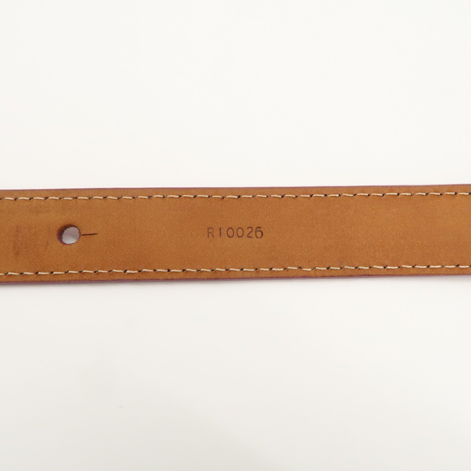 Louis Vuitton LV Stamp Vernis Leather Ceinture Belt Pink