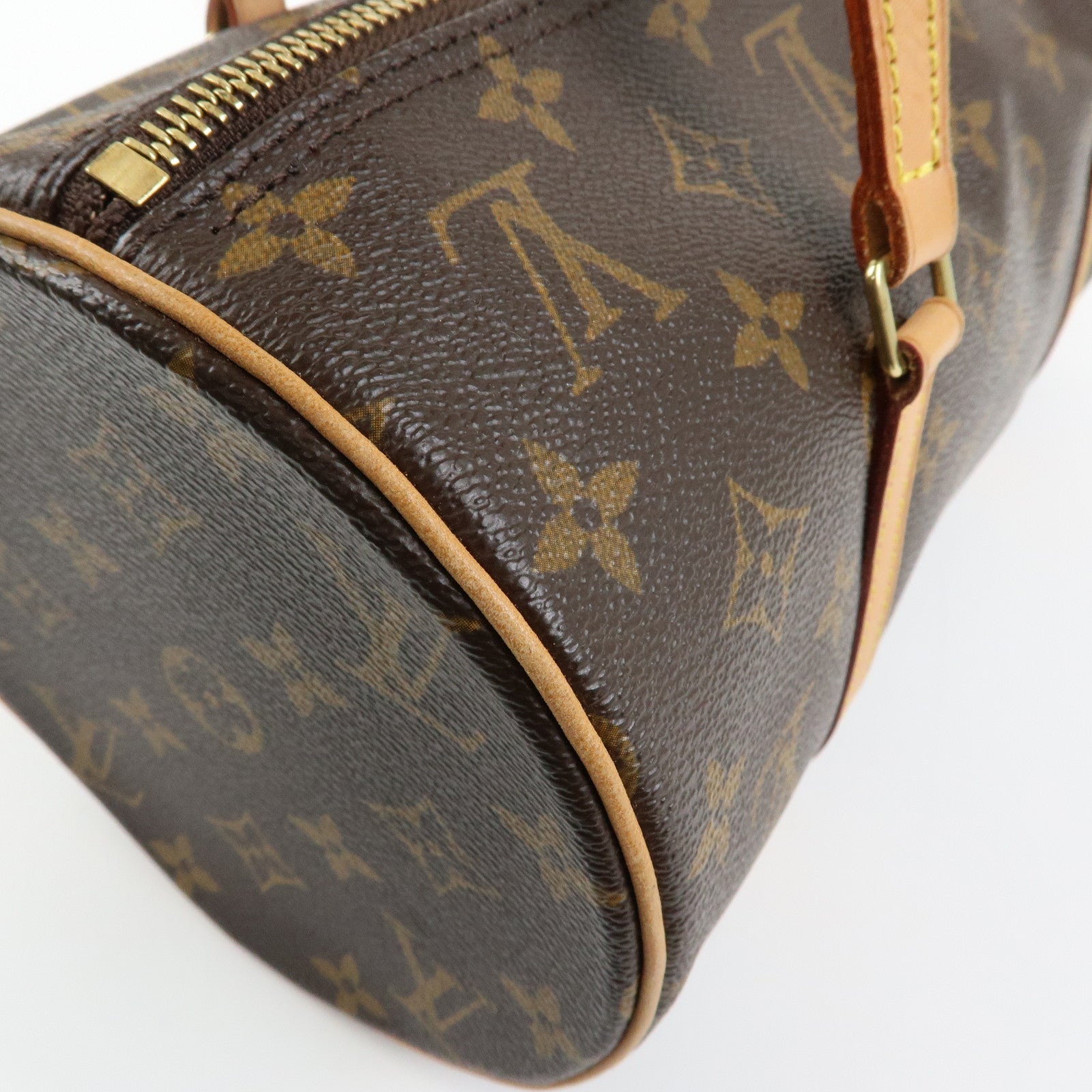 Louis Vuitton Monogram Papillon 30 Hand Bag Brown M51385