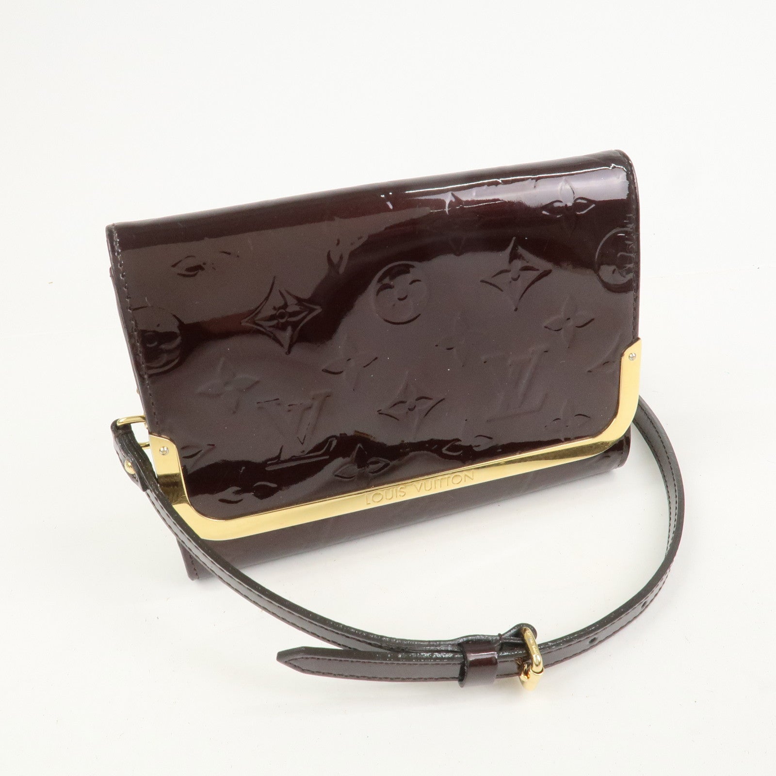 Louis Vuitton Vernis Rossmore PM Shoulder Bag Amarante M91546
