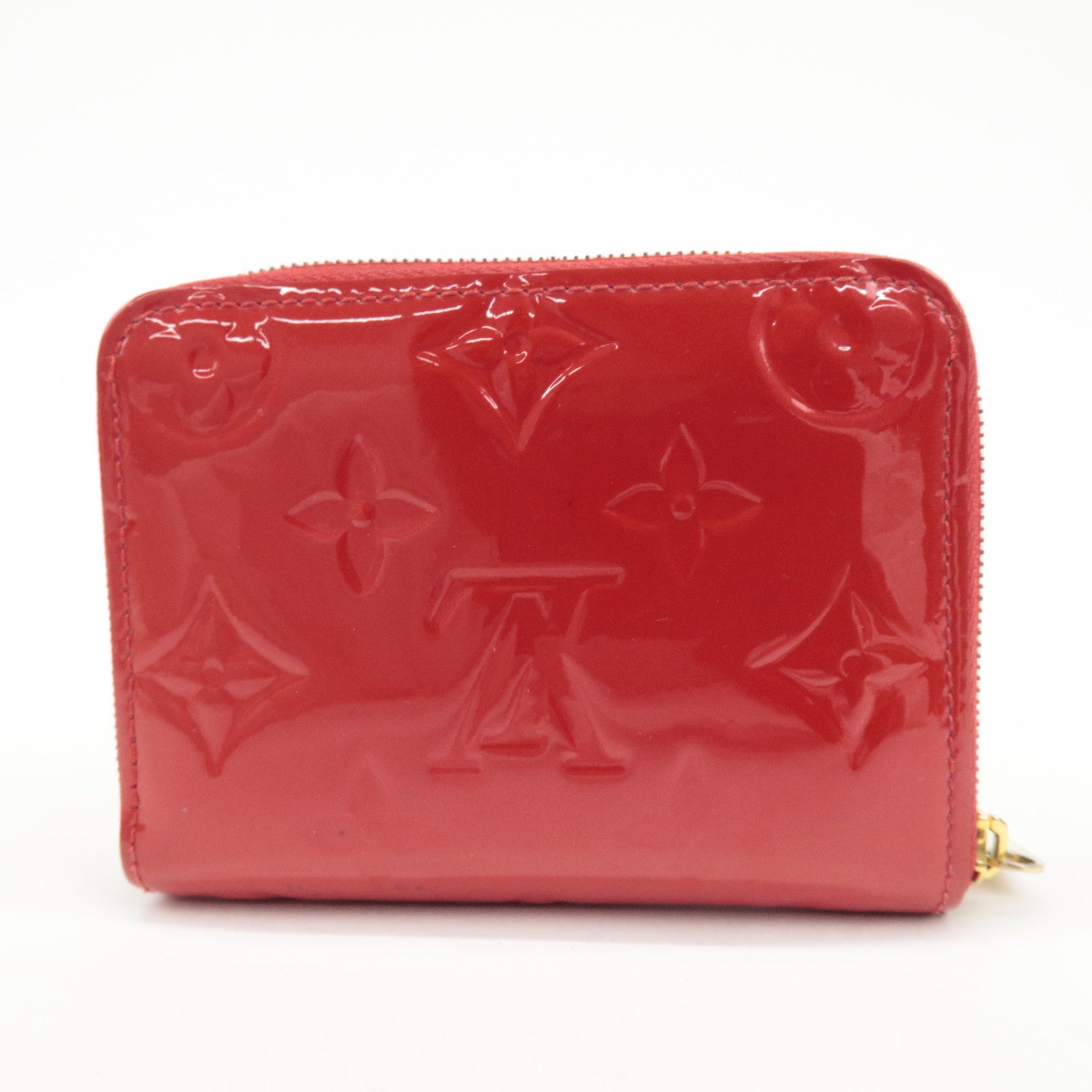 Louis Vuitton Monogram Vernis Zippy Coin Purse Cerise M90202 Used