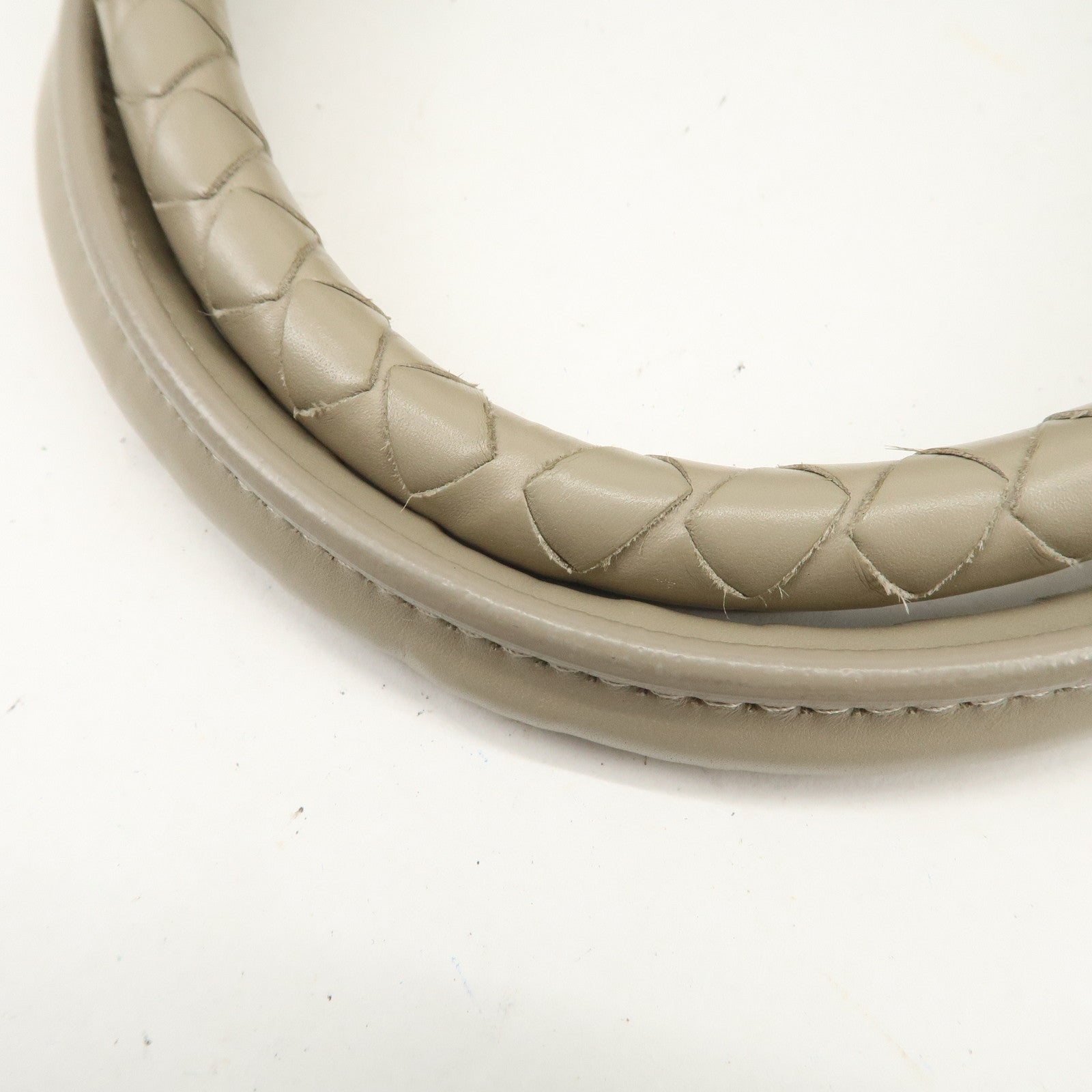 BOTTEGA VENETA Intrecciato Leather Tote Bag Hand Bag Greige