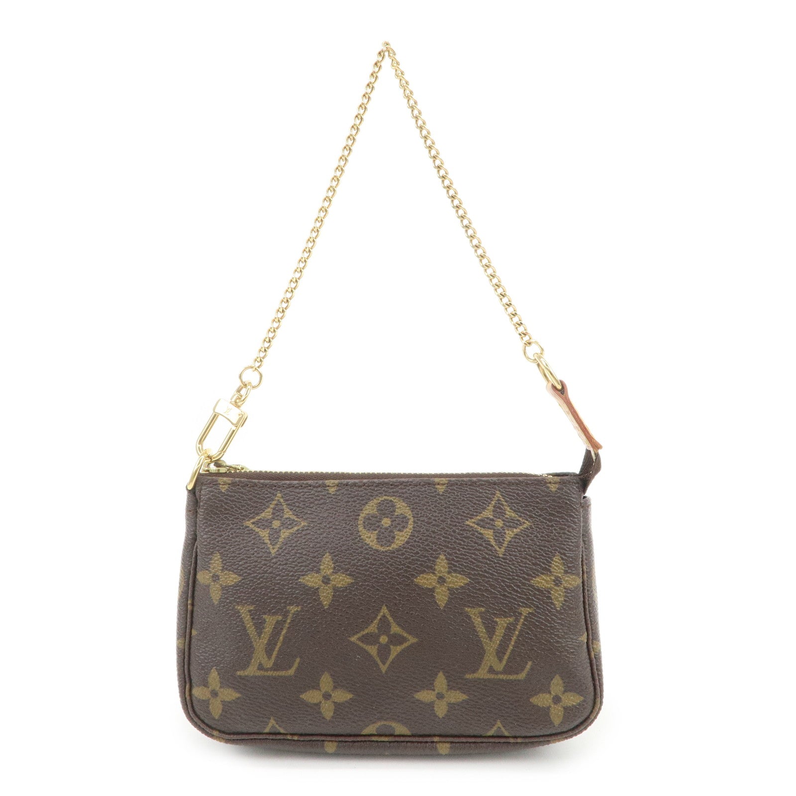 Louis Vuitton Monogram Mini Pochette Accessoires Hand Bag M58009