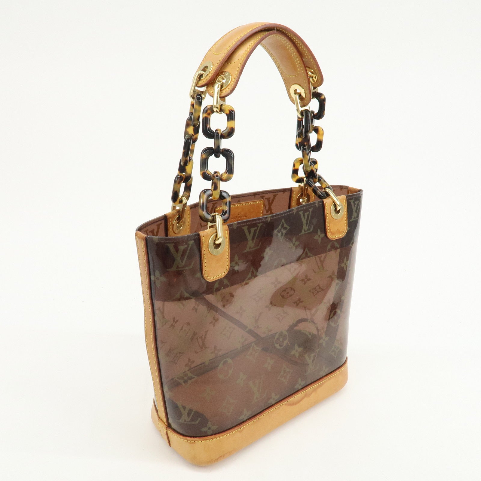 Louis Vuitton Monogram Cabas Ambre PM Vinyl Tote Bag Brown M92502