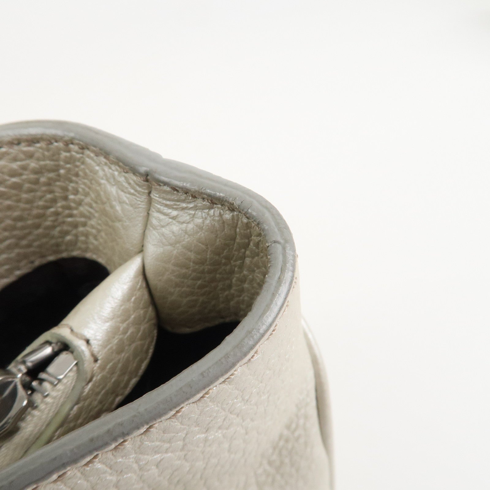 CELINE Macadam Engraved Leather Boogie Bag Hand Bag Gold