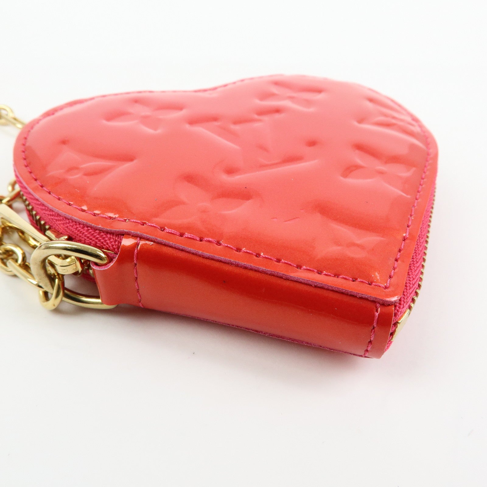 Louis Vuitton Monogram Vernis Porte Monnaie Coeur Coin Case M93657