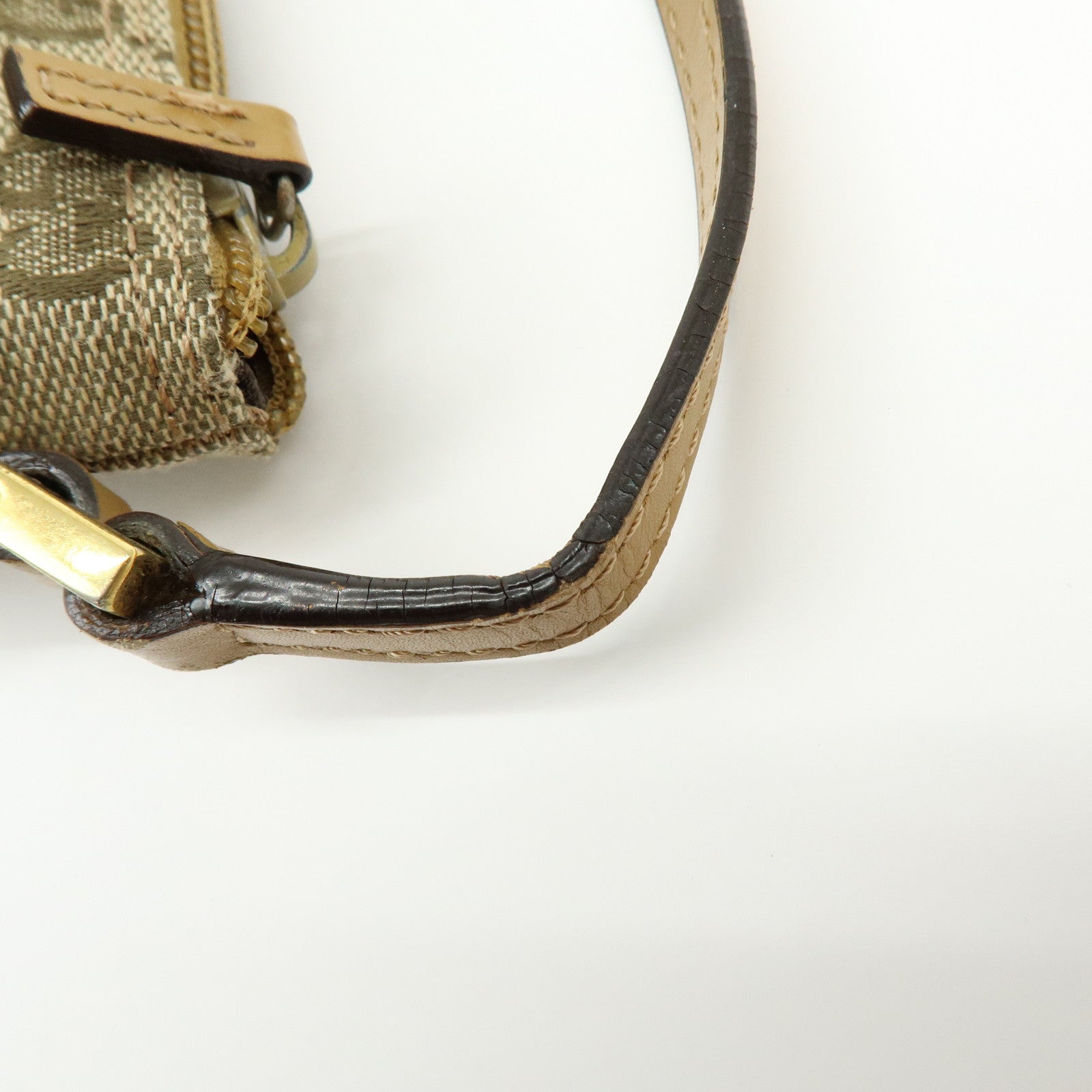 GUCCI Boat Bag GG Canvas Leather Hand Bag Beige Yellow 039・1103