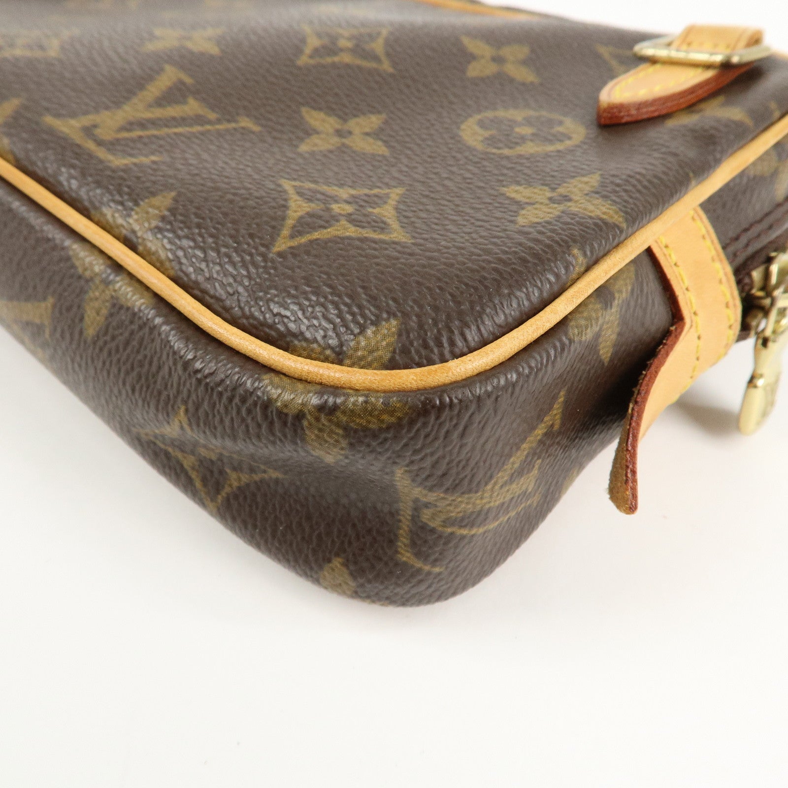 Louis Vuitton Monogram Pochette Marly Bandouliere Bag Brown M51828 Used