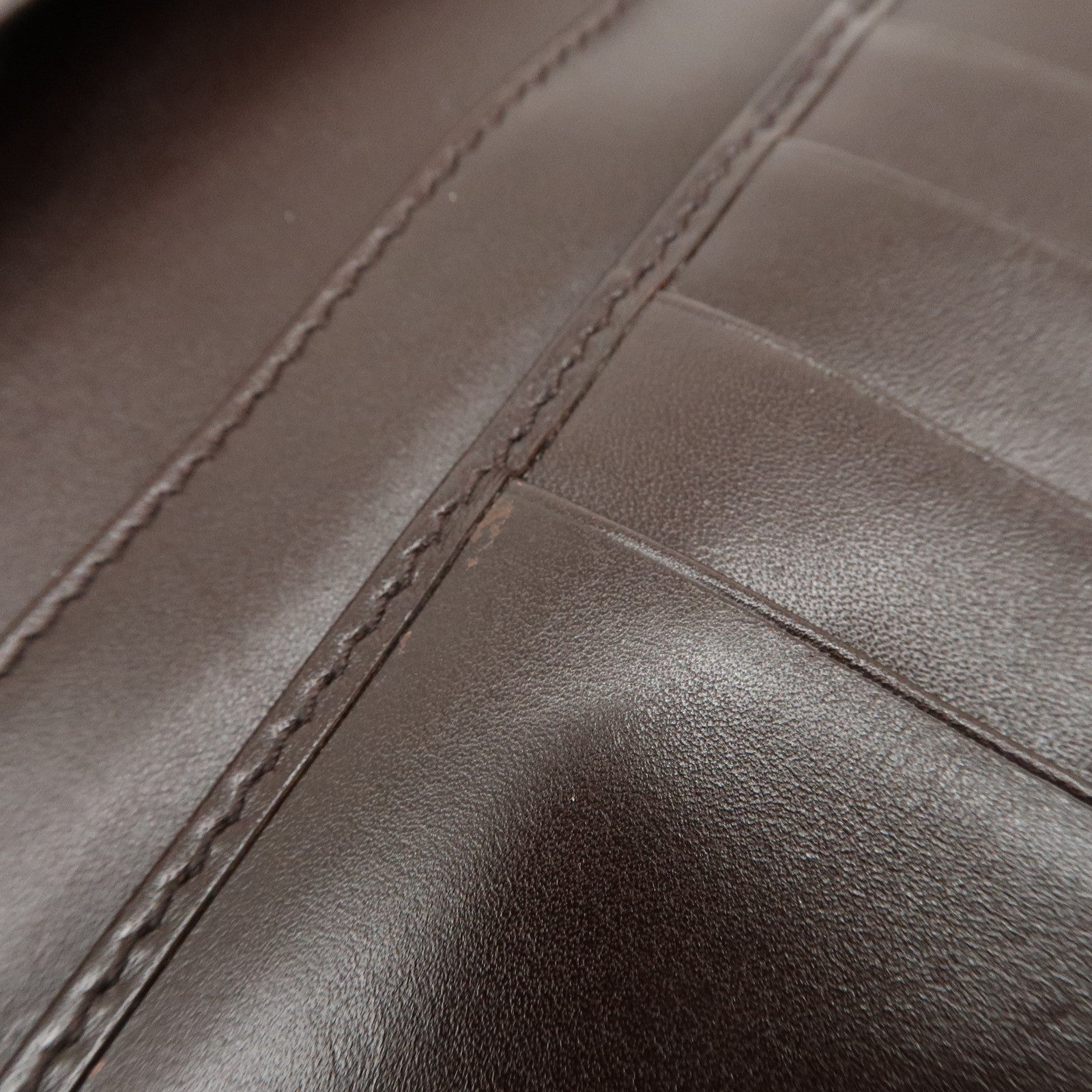 GUCCI Guccissima Leather W Hook Bi-Fold Long Wallet Brown 112715