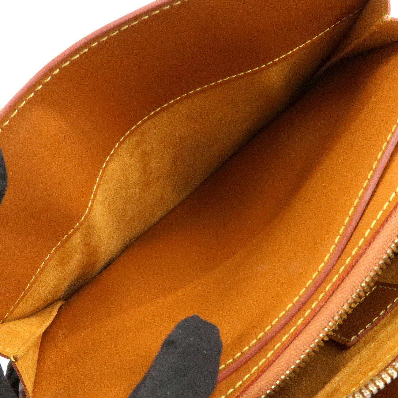 Louis Vuitton Epi Pont Neuf Hand Bag Zipang Gold M52058 Used