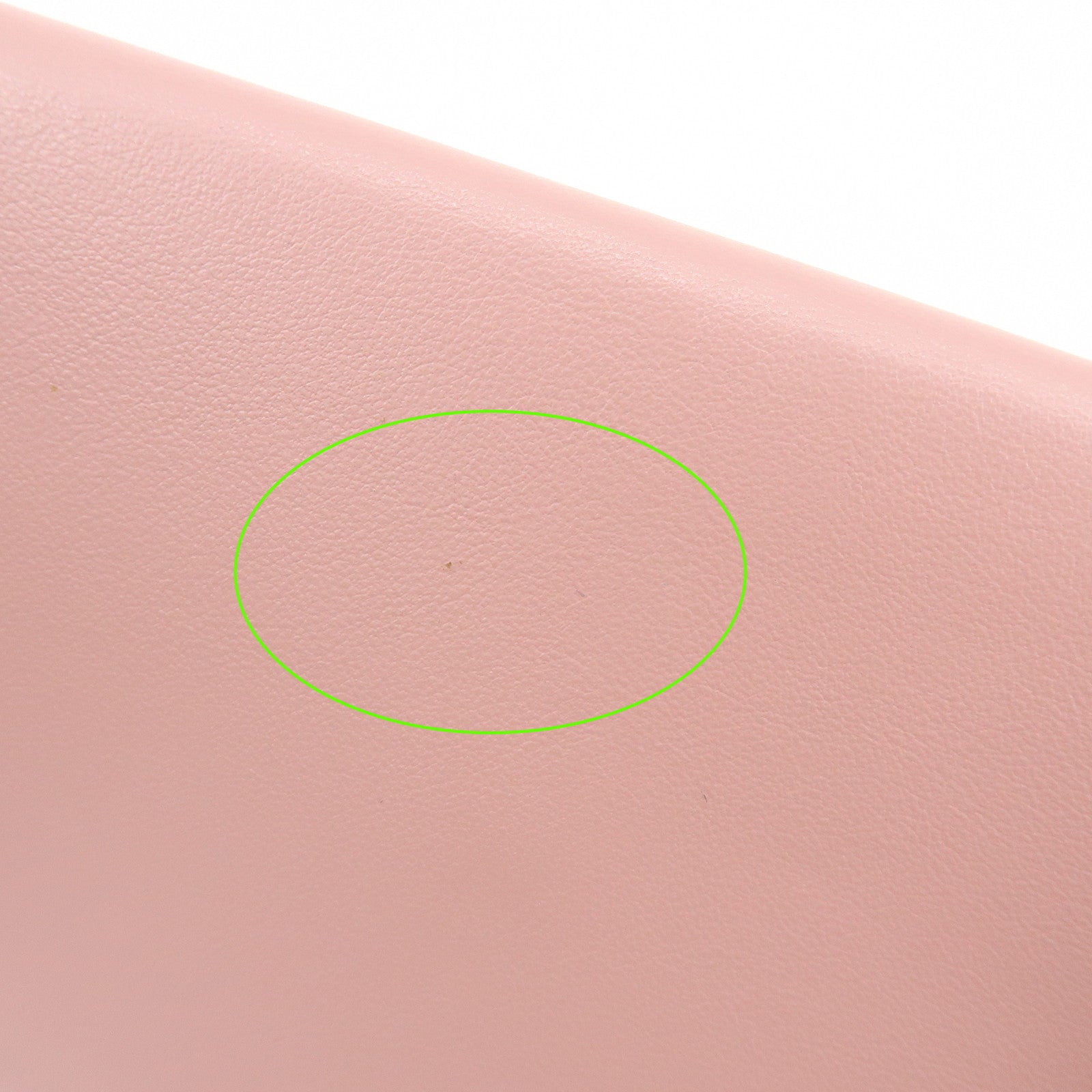 MIU MIU Madras Leather Rhinestone Card Case Heart Love letter Pink