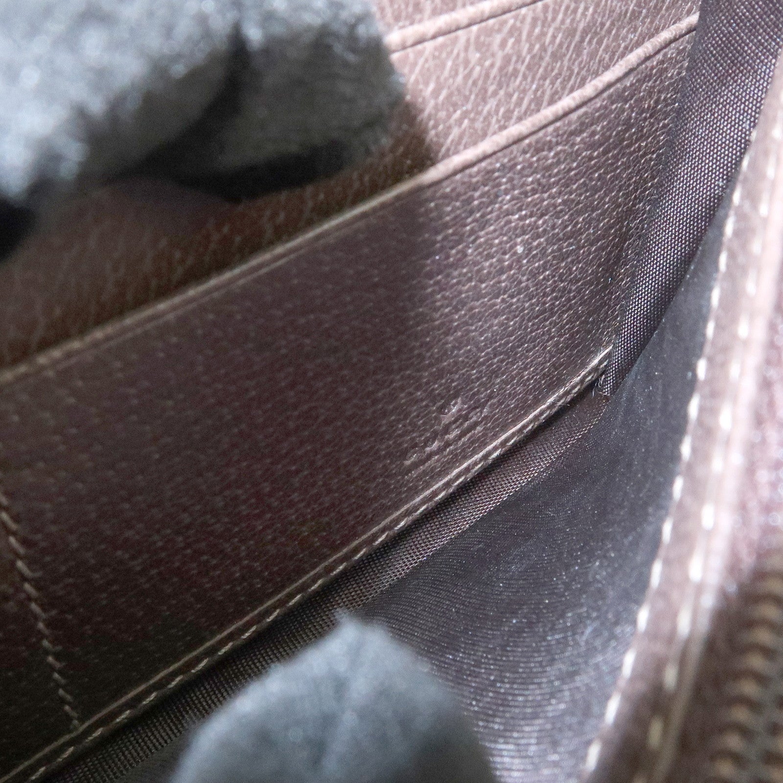 GUCCI Ophidia GG Supreme WOC Chain Wallet Long Wallet Brown 546592