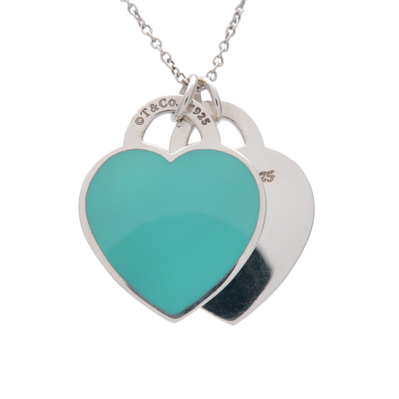 Tiffany&Co. Return to Tiffany Double Heart Tag Small Necklace SV925