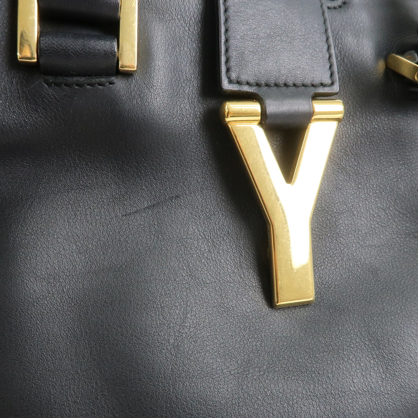SAINT LAURENT PARIS Petit Cabas Y-Line 2Way Bag Hand Bag 311210