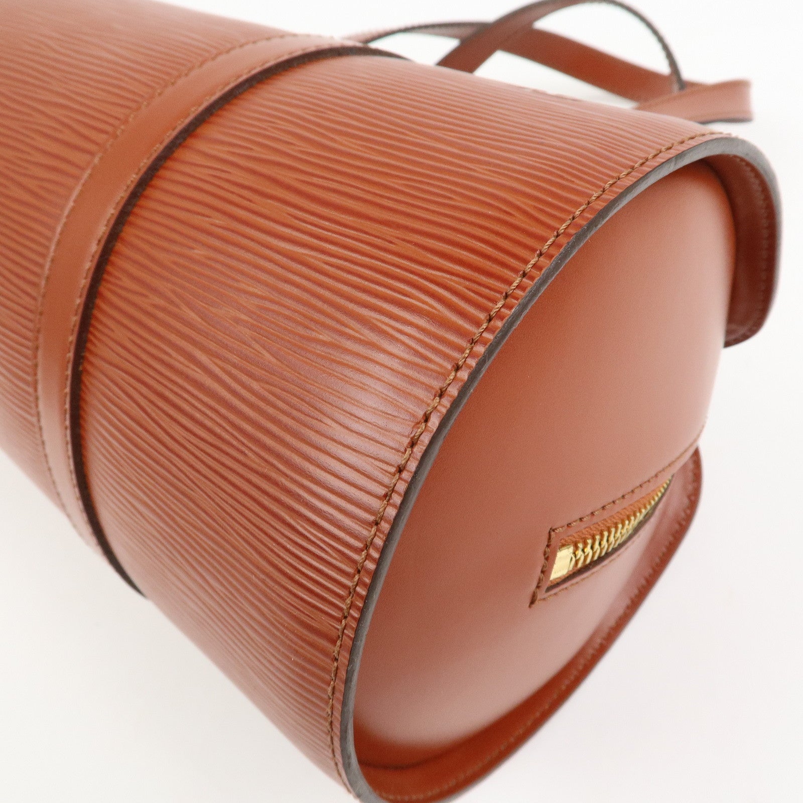 Louis Vuitton Epi Leather Soufflot Hand Bag Kenya Brown M52223