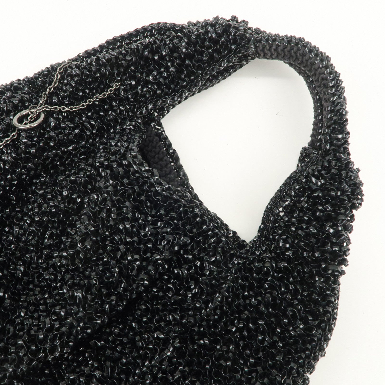 ANTEPRIMA Wire Bag PVC Hand Bag Tote Bag Shoulder Bag Black