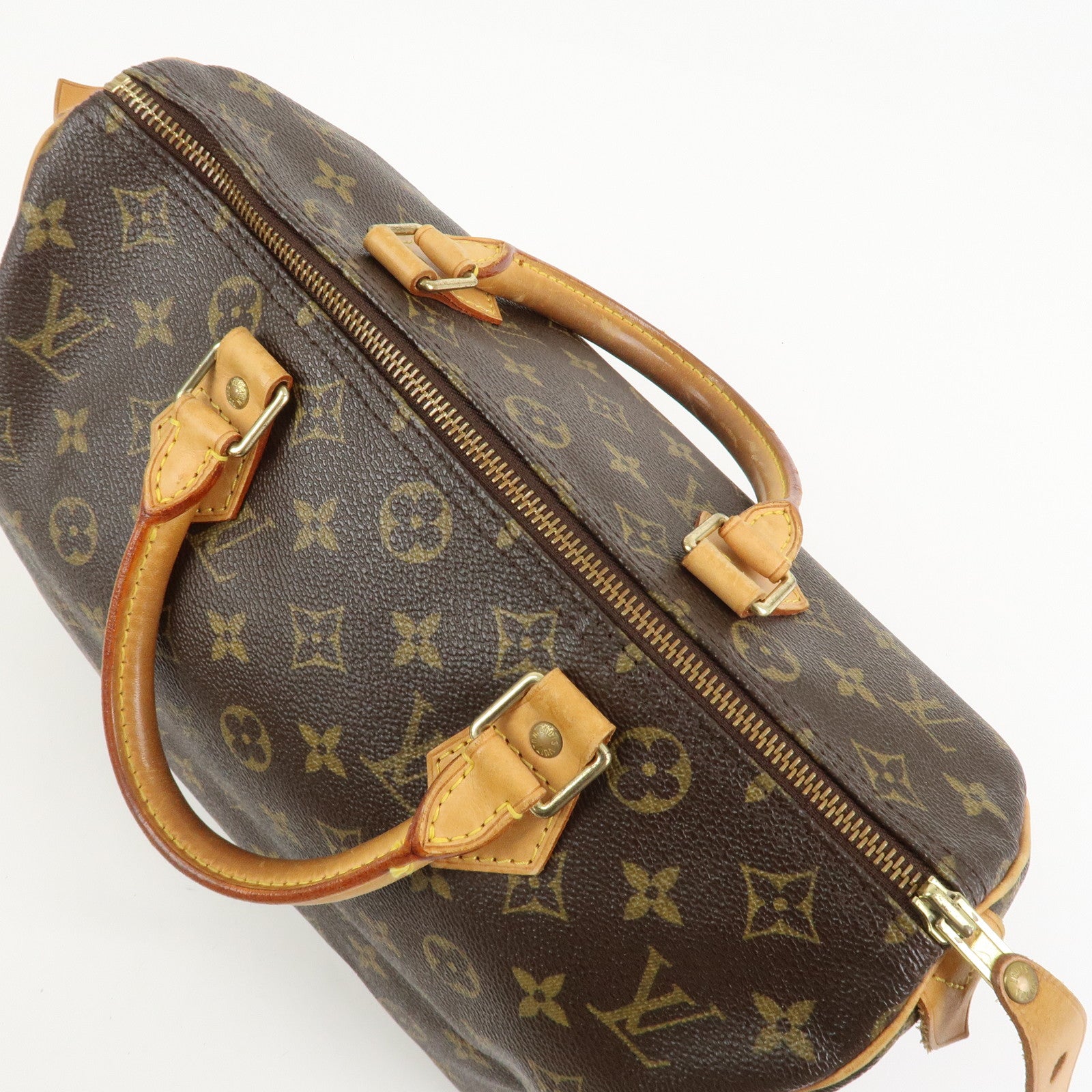 Louis Vuitton Monogram Speedy 30 Boston Bag Hand Bag Brown M41526