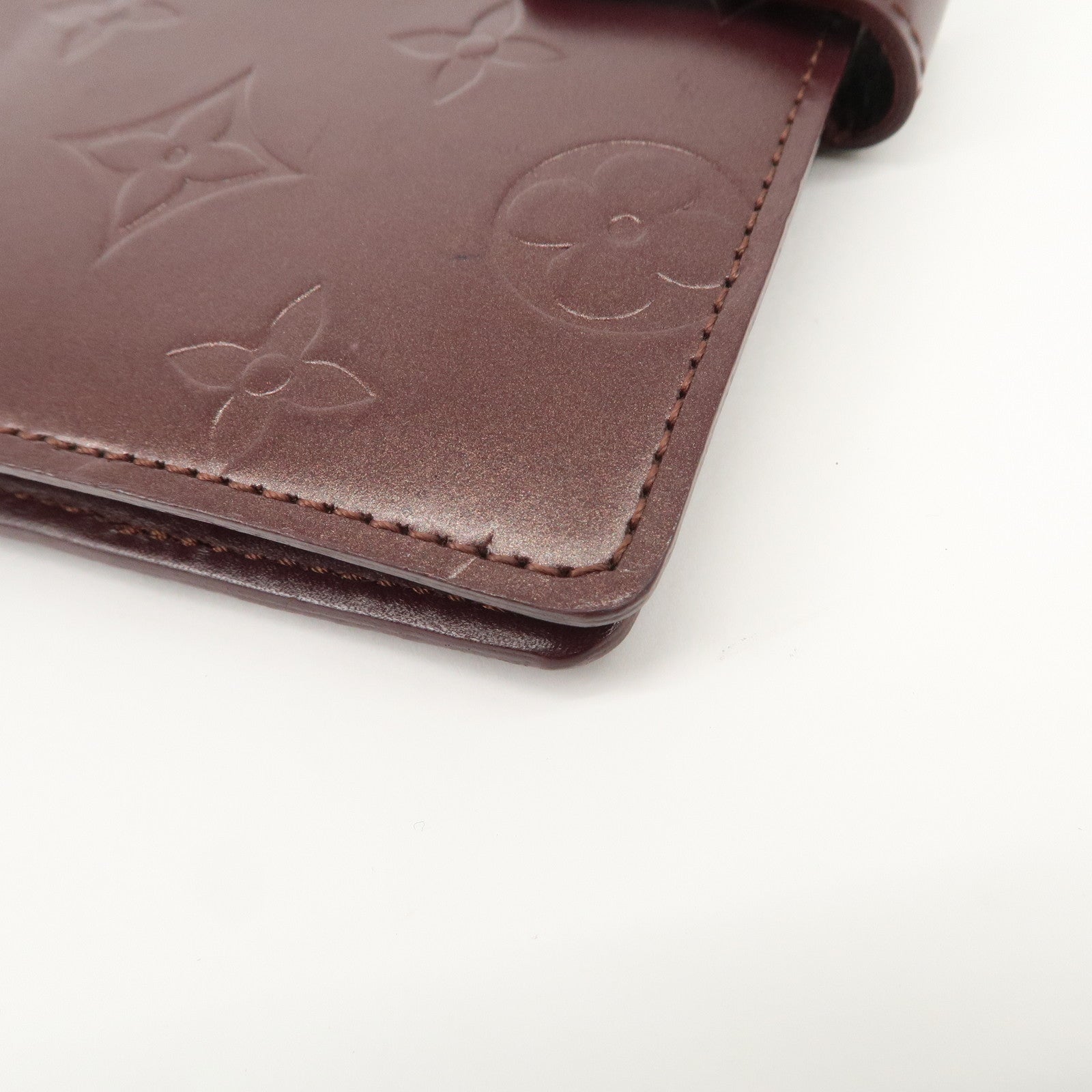 Louis Vuitton Monogram Matt Leather Agenda PM Planner Cover R20936 Used