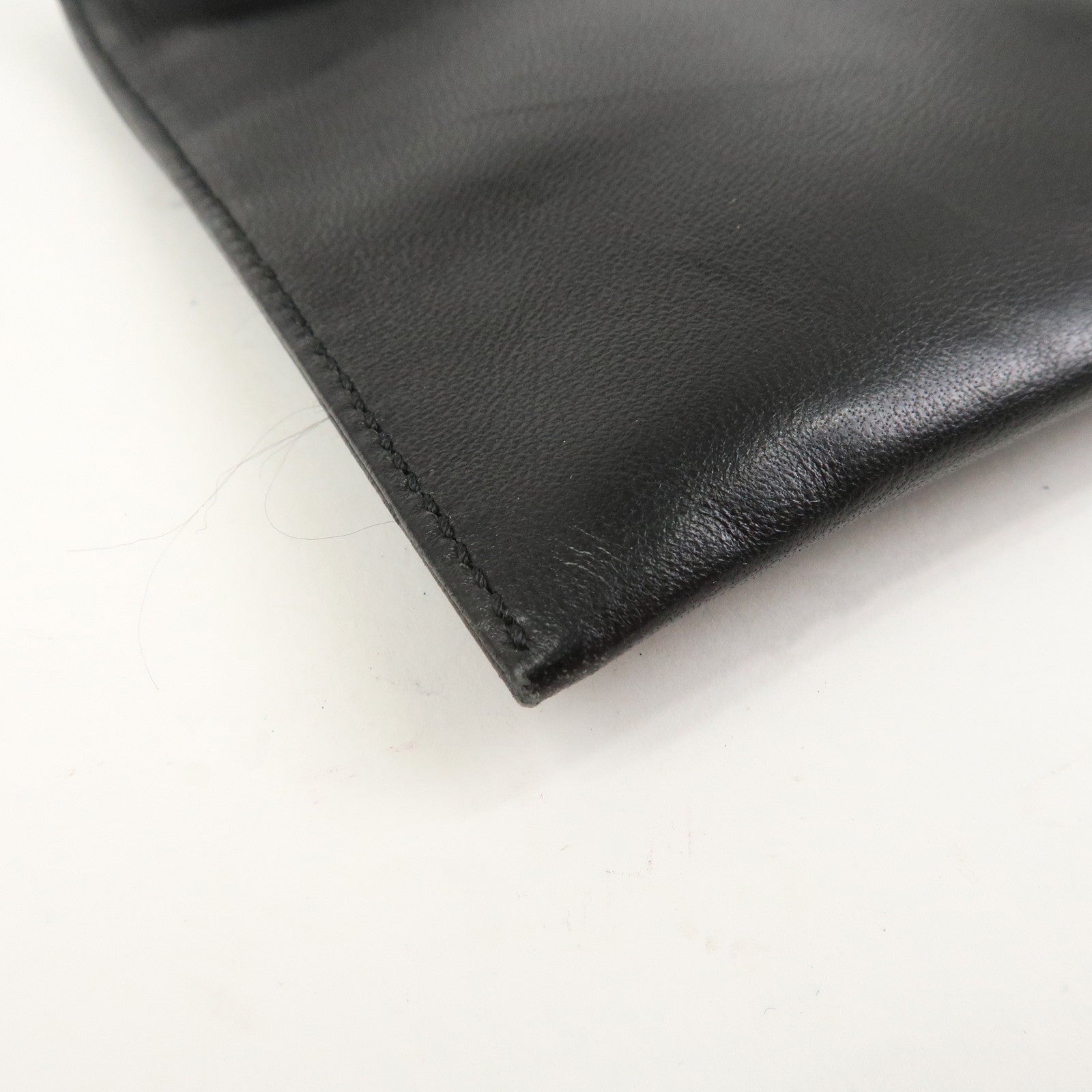 GUCCI Leather Waist Pouch Body Bag Black 037.1312