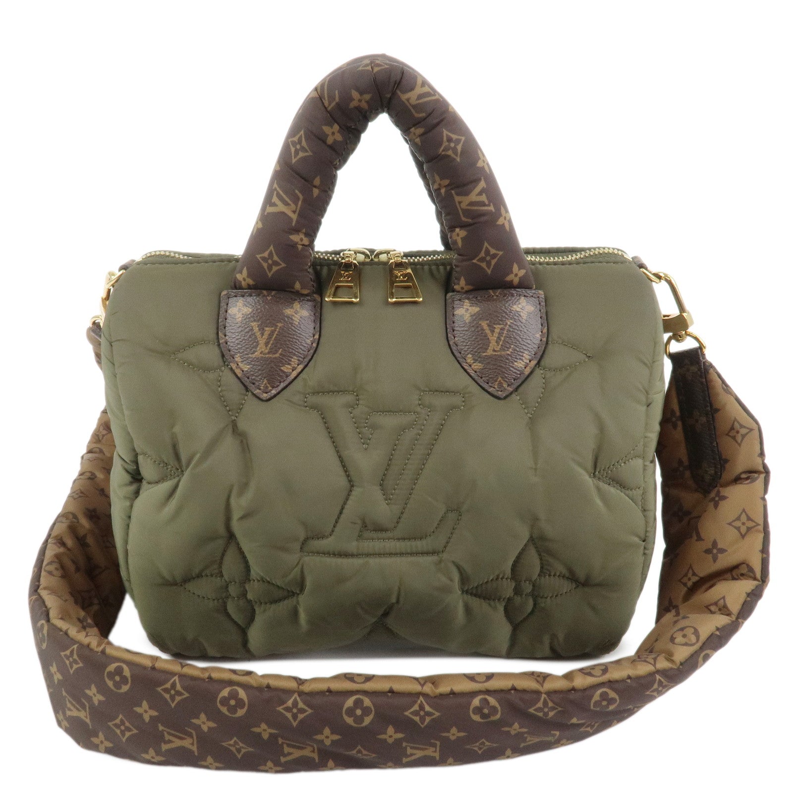 Louis Vuitton LV Pillow Speedy Bandouliere 25 2Way Bag Khaki M59009